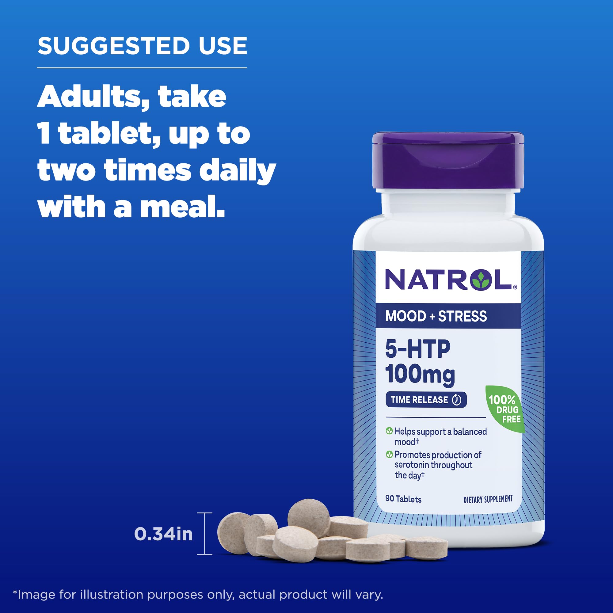 Natrol 5-HTP 100mg, Dietary Supplement Helps Support a Balanced Mood Natrol Au supplements