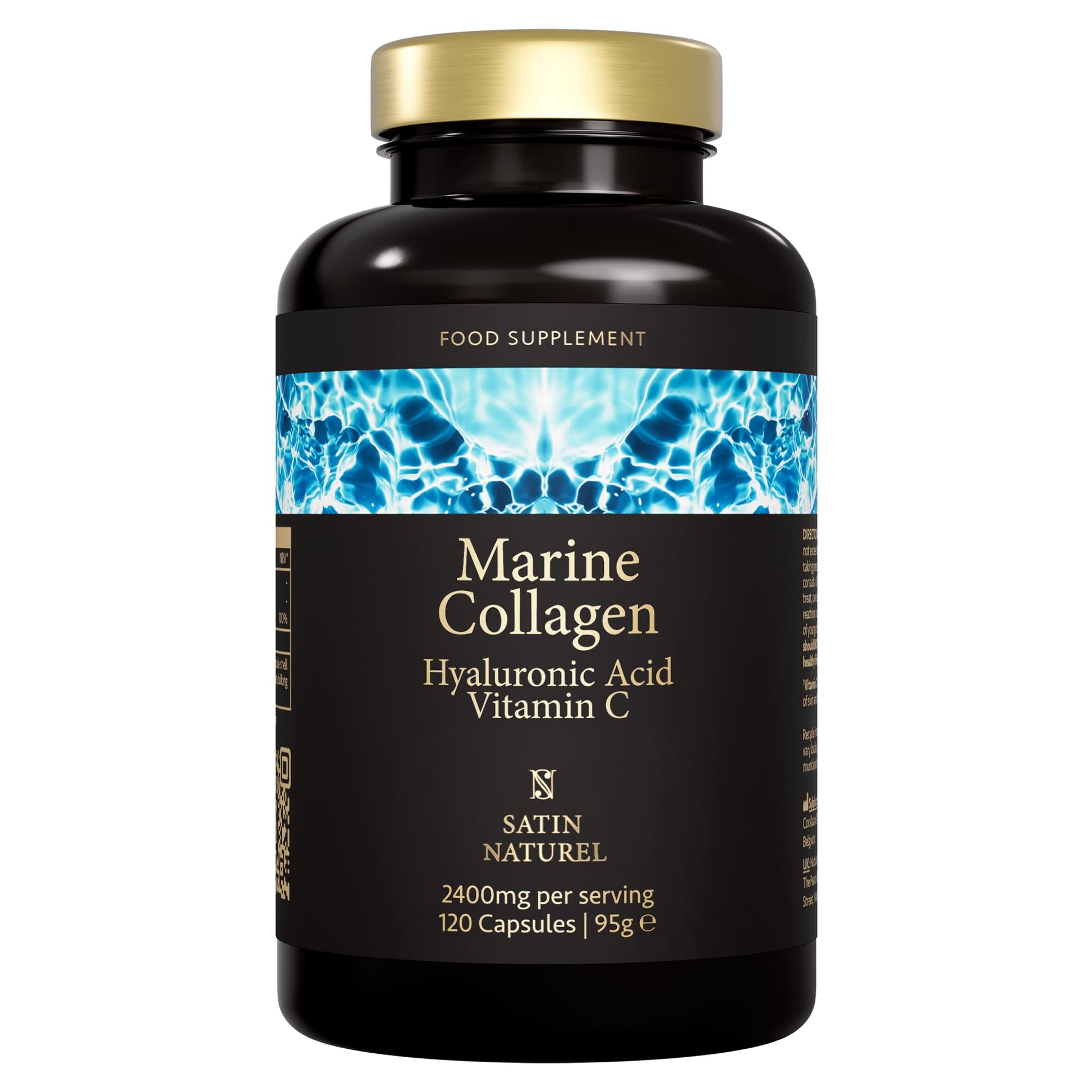Marine Collagen Capsules with Hyaluronic Acid + Vitamin C 2400mg - High Strength Collagen SatinNaturel Au supplements
