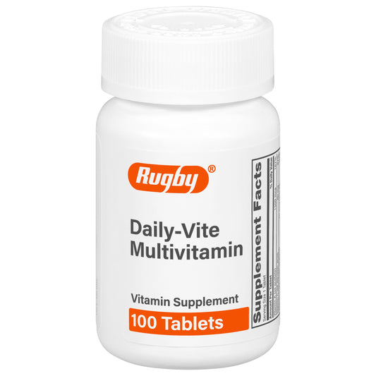 Rugby Daily-Vite Multivitamin - Daily Vitamin Supplement - 100 Tablets (1 Pack) RUGBY LABORATORIESUS supplements