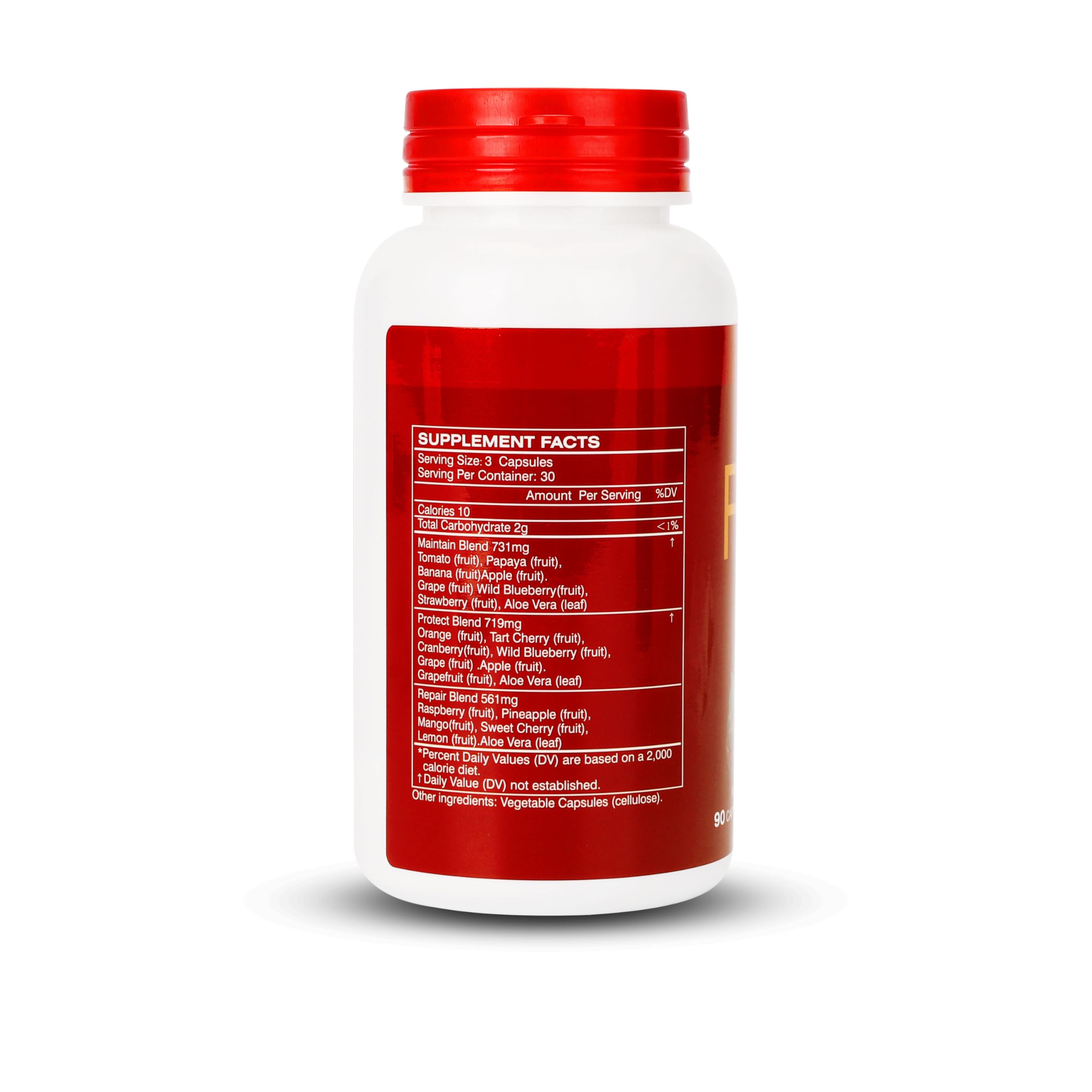 Fruit and Veggies Supplement Ingredients Natural – 4 Bottles 360 Total Vegetarian Capsules | Balance of Natural 16+18 Whole Fruits & Veggies Blend | Fresh Superfood Formula with Vitamins and Minerals JulyDeer Au supplements