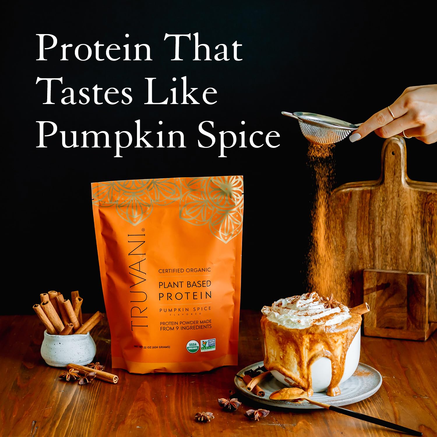 Truvani Organic Vegan Protein Powder Pumpkin Spice - 20g of Plant Based Protein Truvani Au supplements