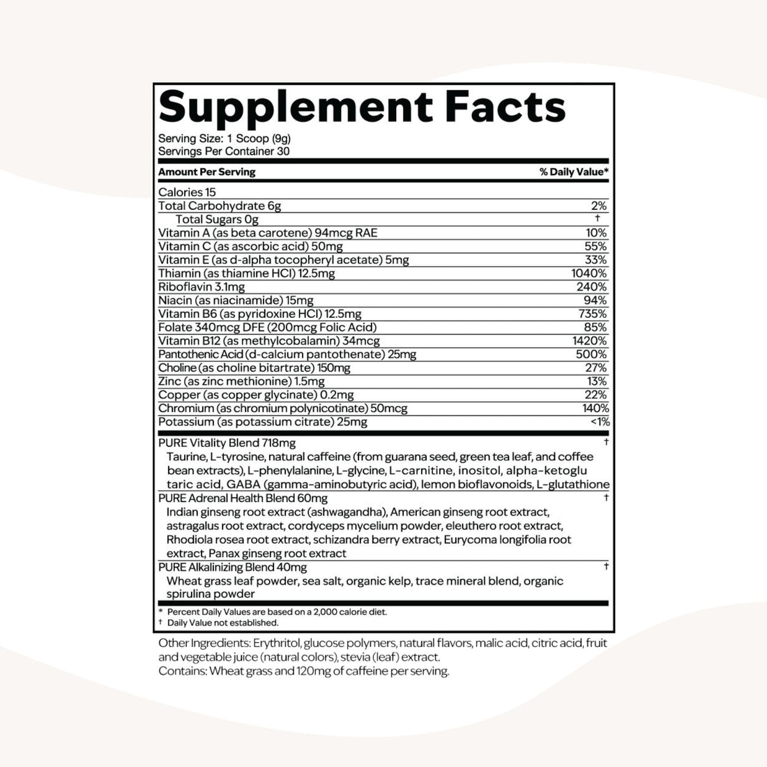 PURE Focus + Energy Tub Drink Mix | Natural Caffeine & Antioxidants from Botanicals | Supports Alertness, Clarity & Energy | Zero Sugar, No Artificial Sweeteners | 9.5 oz | Watermelon Flavor PURE Au supplements