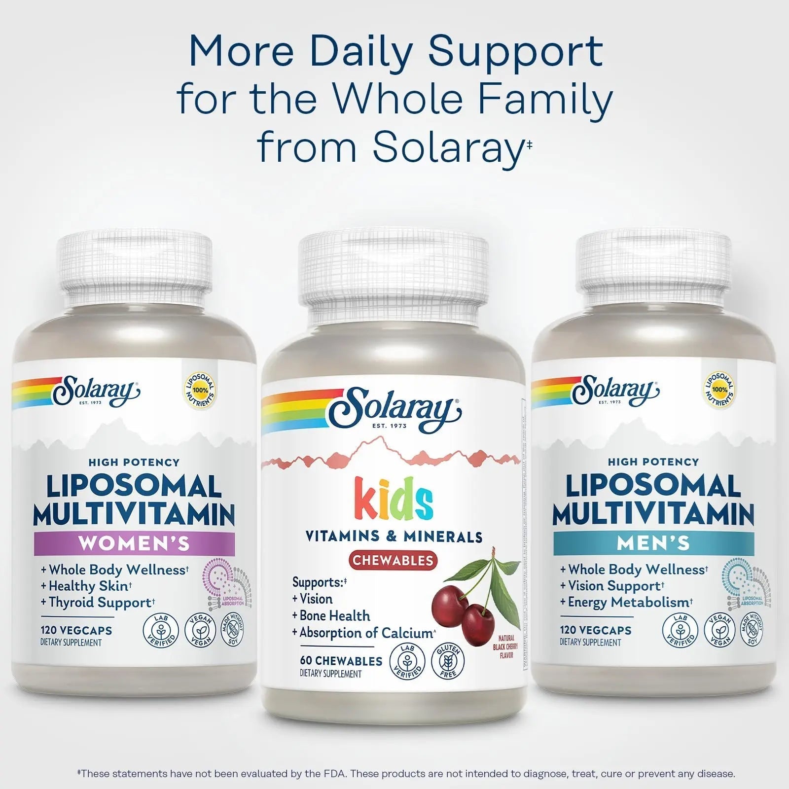 SOLARAY Childrens Vitamins & Minerals Complete Multivitamin for Kids Great Black Cherry Flavor SOLARAY Au supplements