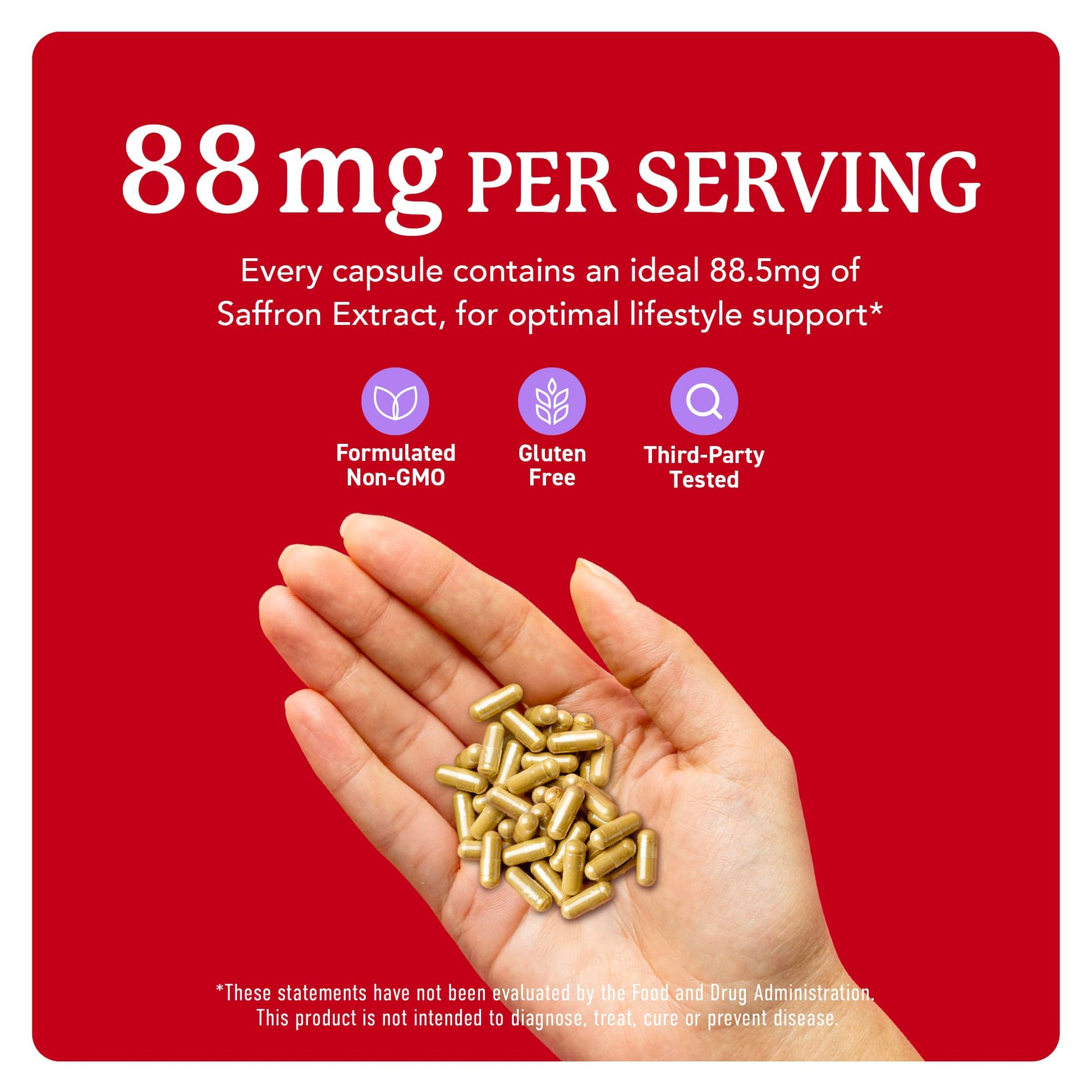 Saffron Supplements 88.5mg | 3-Month Supply | Pure Saffron Extract Capsules for Mood, Focus, Eye Health & Energy Balance Support | Crocus Sativus Extract | Gluten-Free & Non-GMO | 90 Capsules SMNutrition Au supplements