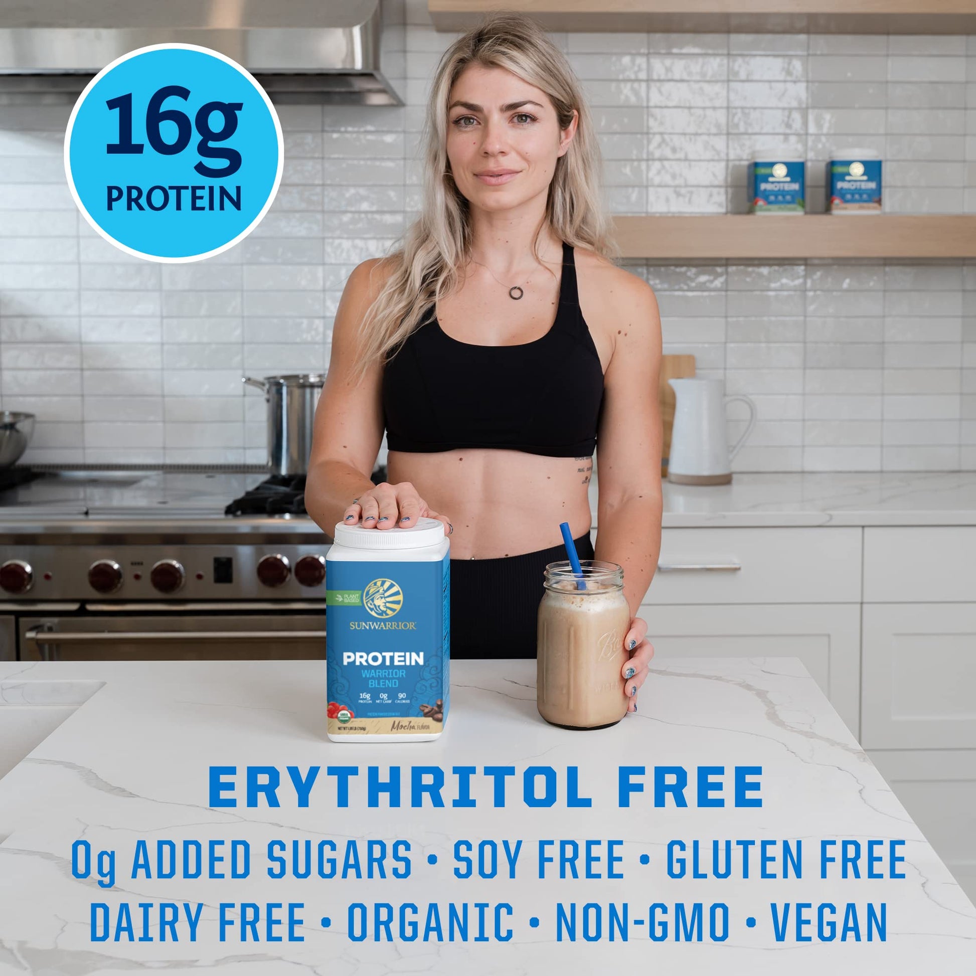 Vegan Protein Powder with BCAA | Organic Hemp Seed Protein Gluten Free Non-GMO Sunwarrior Au supplements