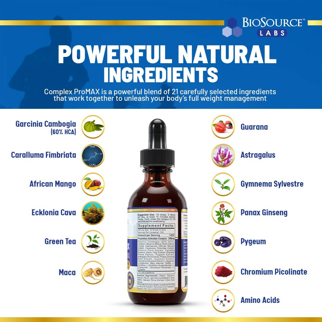 BioSource Labs Complex ProMAX Premium Diet Drops (2 x 2 oz Bottle) BioSource Labs Au supplements