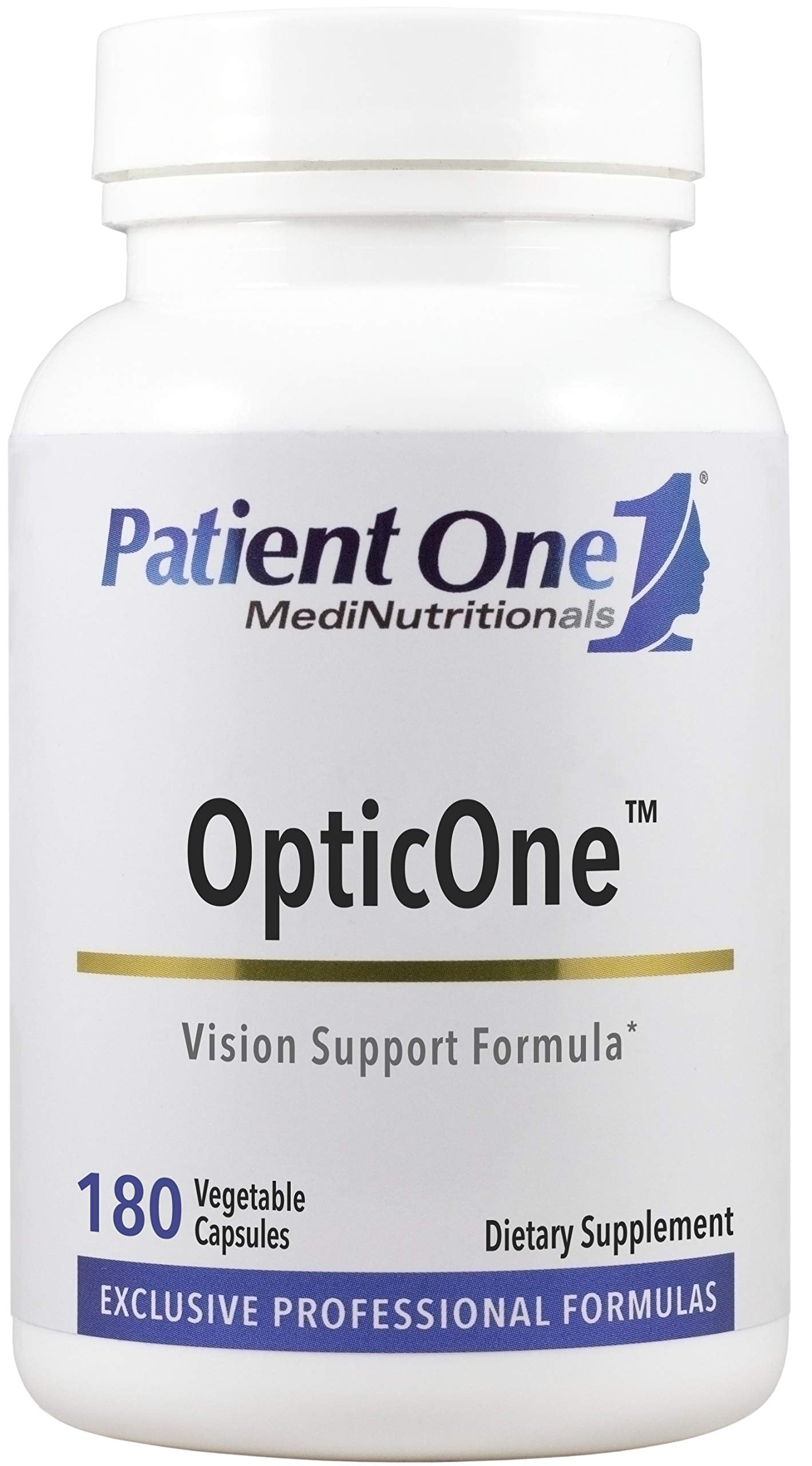 Patient One OpticOne | Supplement to Support Optic Nerve Health and Eyesight Function* | With Vitamins A and E, Lutein, ALA and More | 180 Capsules Patient One Au supplements