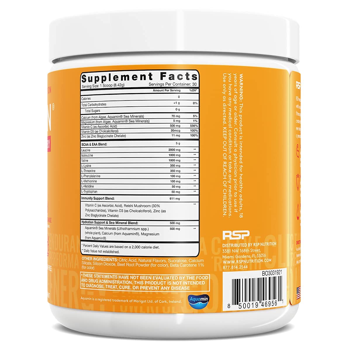 RSP NUTRITION AminoLean Pre Workout Energy (BlackBerry Pomegranate 30 Servings) RSP NUTRITION Au supplements