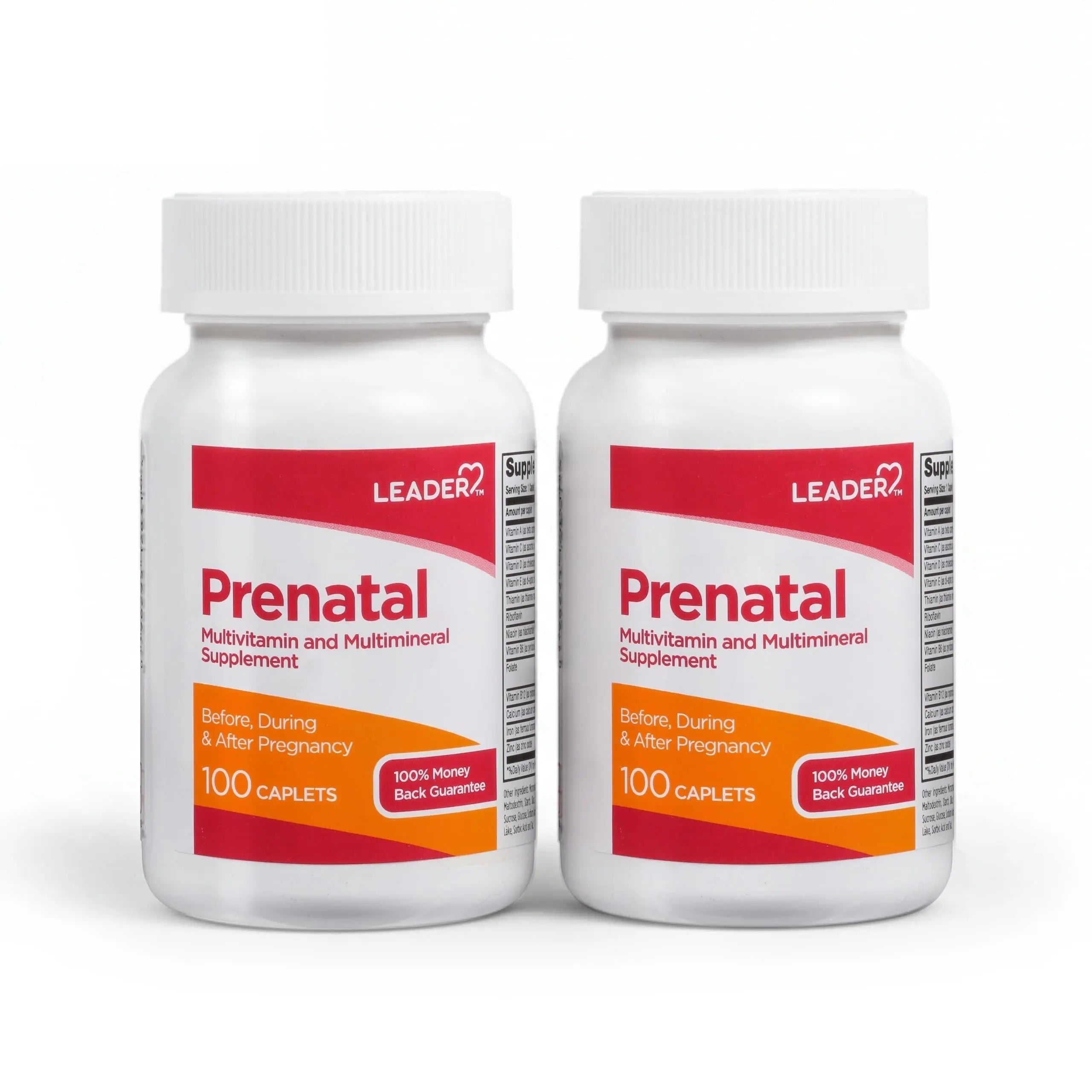 Leader Prenatal Multivitamin with 800mcg Folic Acid & Essential Nutrients for Healthy Pregnancy & Fetal Development, High Potency Vitamin Leader Au supplements