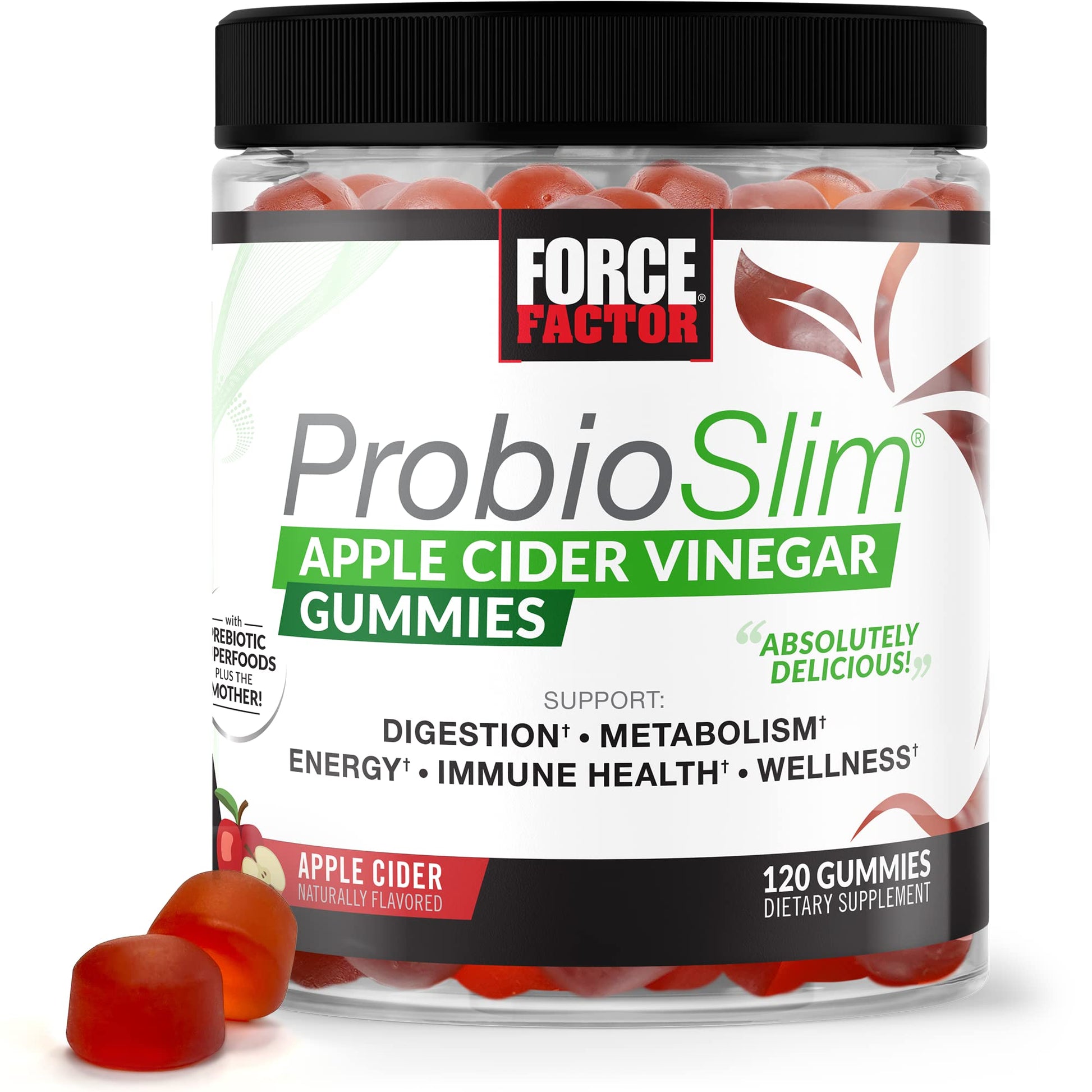 Force Factor ProbioSlim Apple Cider Vinegar Gummies with Organic, LactoSpore & Nature' Force Factor Au supplements
