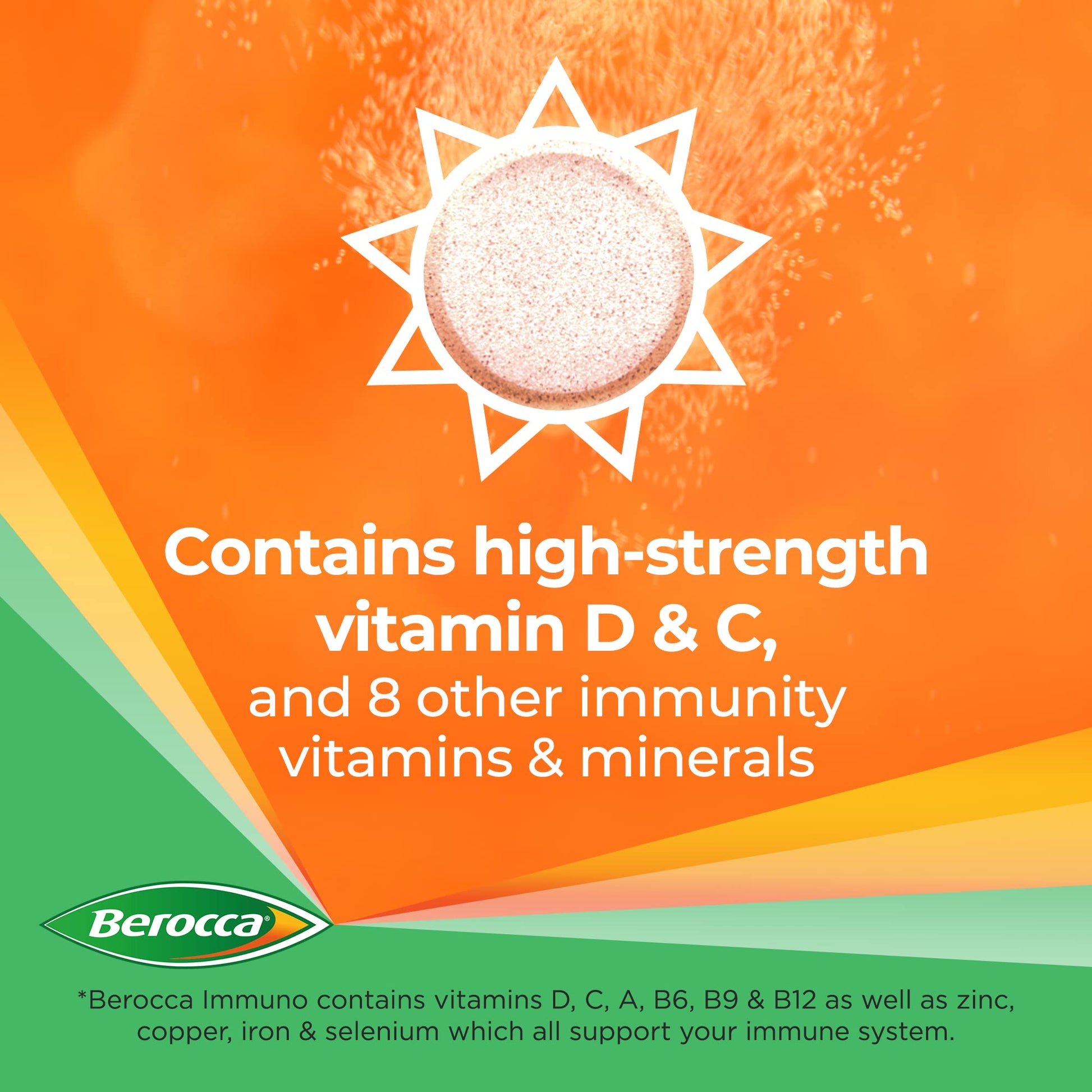 Berocca Immuno Effervescent Tablets, 11 Vitamins and Minerals, Including Vitamins D, C Berocca Au supplements
