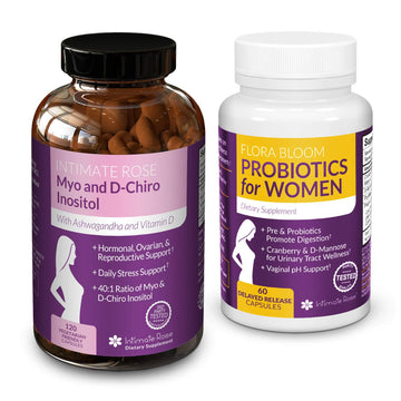 Save 10% on Myo-Inositol & D-Chiro Inositol 40:1 Blend & Vaginal Probiotics for Women Intimate Rose Au supplements