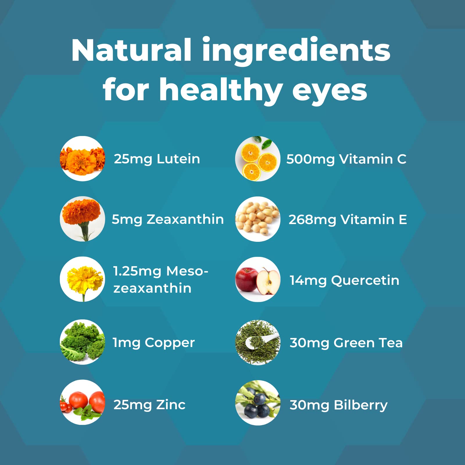 Natural Eye Health Vitamins with Bilberry Zeaxanthin Lutein - Macular Supp Eyecheck Au supplements