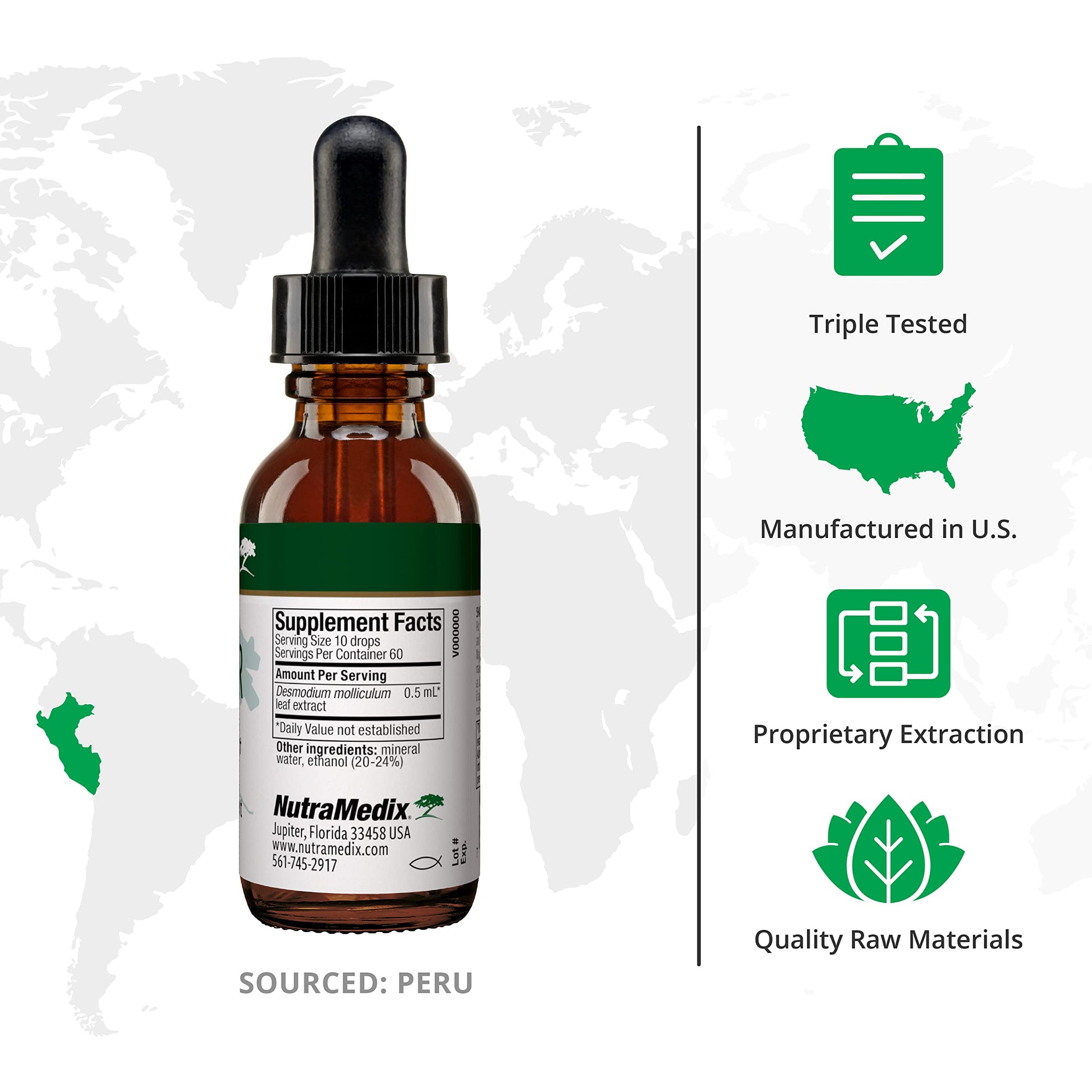 NutraMedix Burbur Detox Support Supplement - Desmodium Molliculum Extract Drops NutraMedix Au supplements
