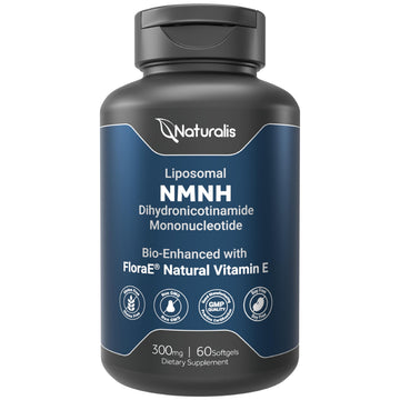 Naturalis Liposomal NMNH 300mg (NMN Alternative) | Boost NAD+ Levels & Support Healthy Aging* | Bioenhanced with Vitamin E for Advanced Absorption, Stability & Antioxidant Protection* | 60 Softgels Naturalis Au supplements