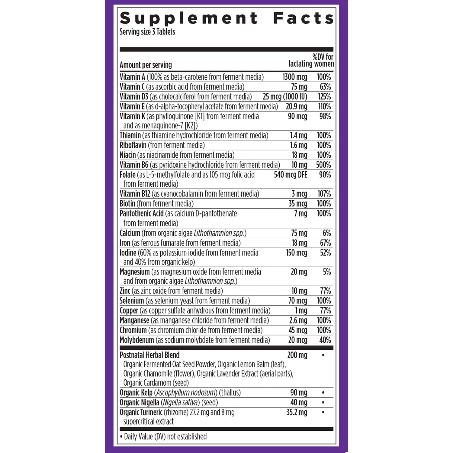 New Chapter, Postnatal Vitamins Lactation Supplement, Complete Multivitamin with Fermented Vitamin D3 + B Vitamins New Chapter Au supplements