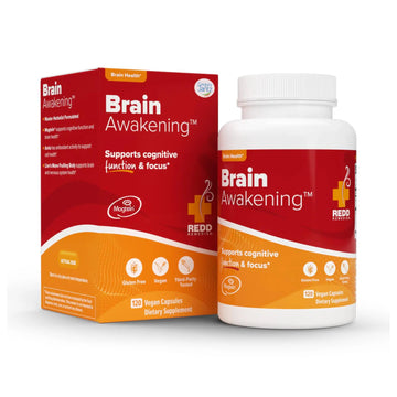 Redd Remedies, Brain Awakening, Supports Cognitive Function and Focus, 120 Vegan Capsules Redd Remedies Au supplements
