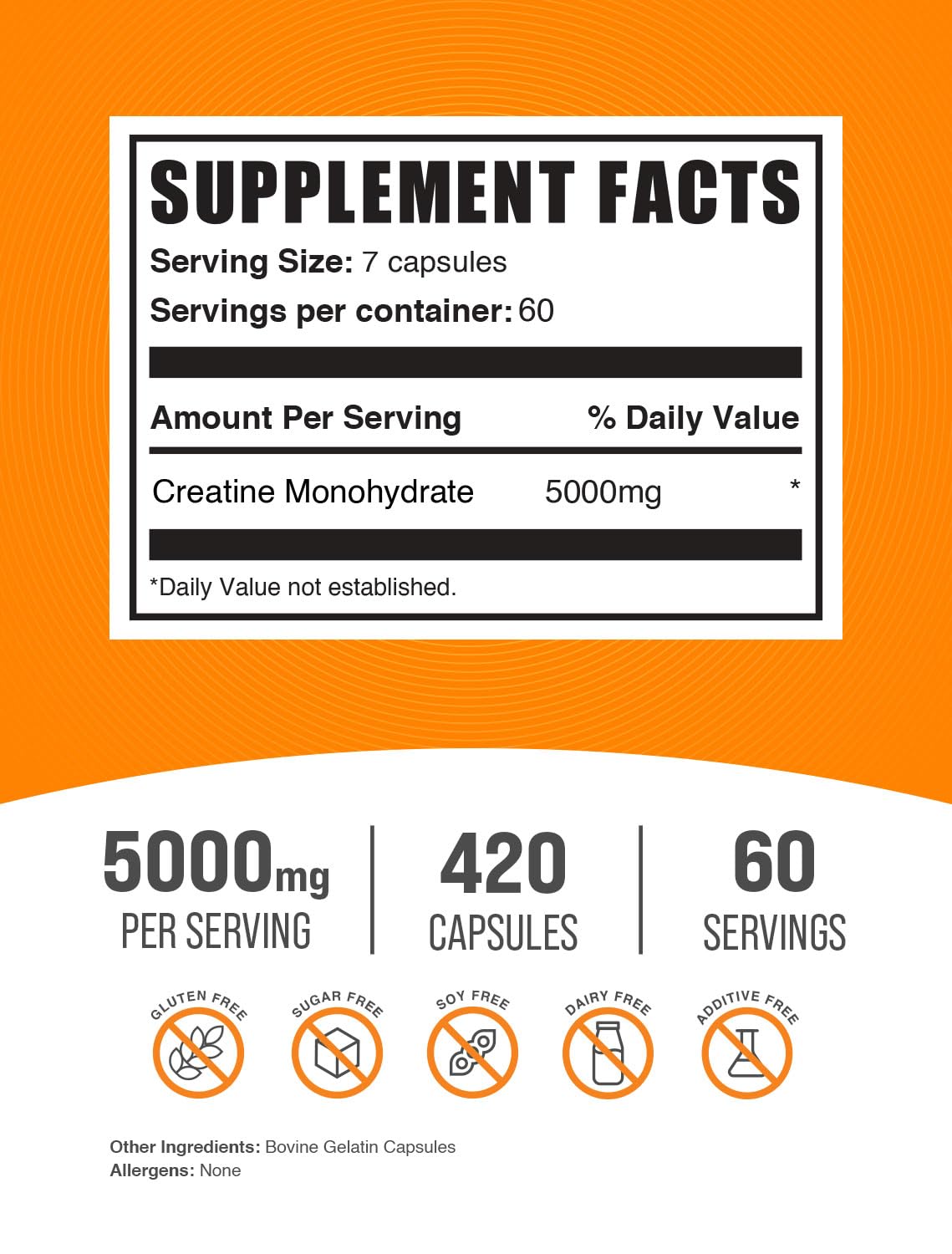 BULKSUPPLEMENTS.COM Creatine Monohydrate Capsules - Micronized Creatine Monohyd BULKSUPPLEMENTS.COM Au supplements