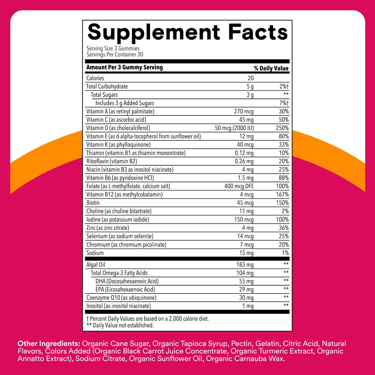 SmartyPants Women's Multivitamin Gummies - Improved Formula: Omega 3 (DHA/EPA), Methylfolate, CoQ10, Vitamin D3, C, Vitamin B12, B6, A, K & Zinc SmartyPants Au supplements