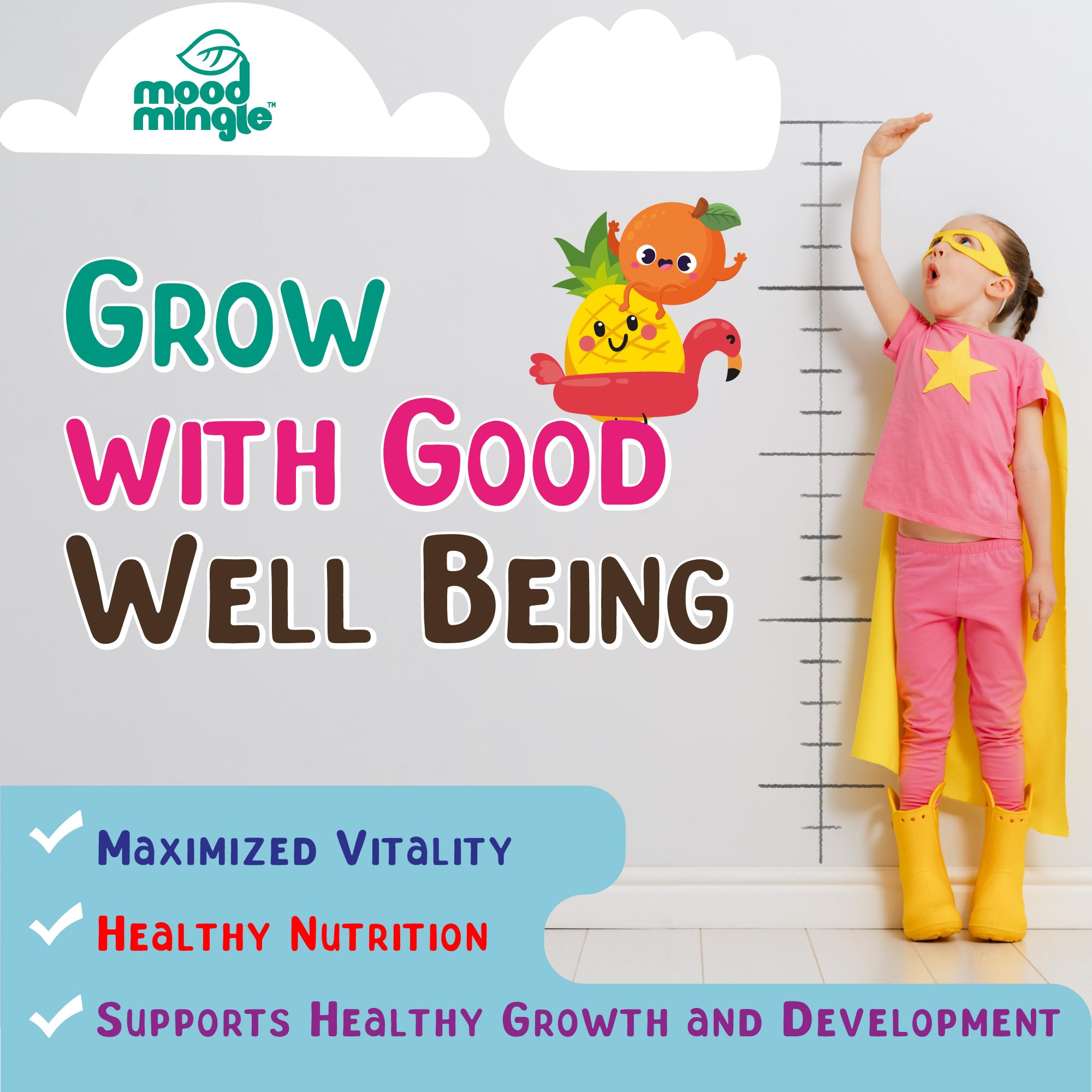 Height Growth Gummies Supplement - Kids Teens Height Increaser Maximizer Grow Taller Vitamins Mood Mingle Au supplements