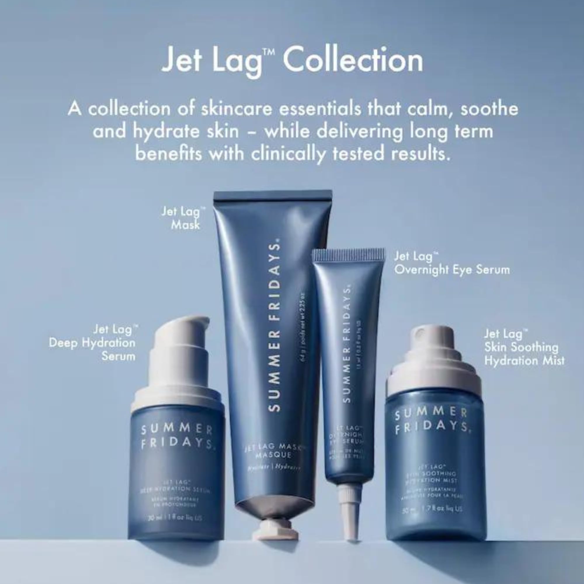 Summer Fridays Jet Lag Skin Soothing Hydration Face Mist - Ultra-Fine Facial Spray & Hydrating Mist to Comfort, Soothe & Help Provide Protective Moisture Barrier Support for Glowing Skin (1.7 Fl Oz) Summer Fridays Au supplements