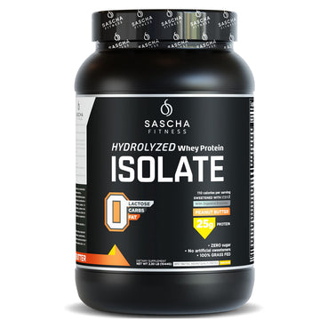 SASCHA FITNESS Hydrolyzed Whey Protein Isolate,100% Grass-Fed ,2.3 Pounds SASCHA FITNESS Au supplements