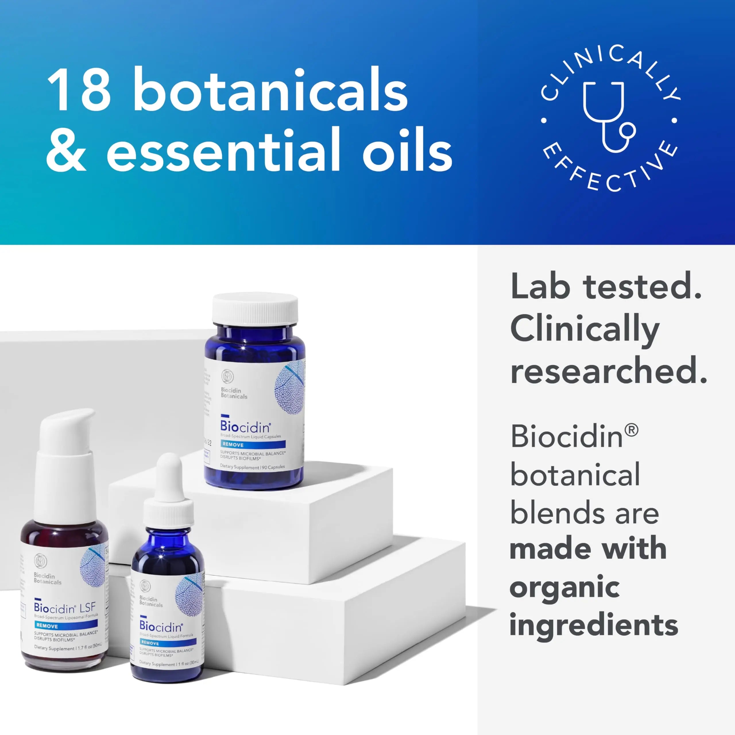 Biocidin Liquid Formula - Biofilm Buster & Broad-Spectrum Botanicals for Gut Detox Cleanse Support - Promotes Microbial Balance, Gut Health & Clearance of Unwanted Microbes (1 Oz) Bio-Botanical Research Au supplements
