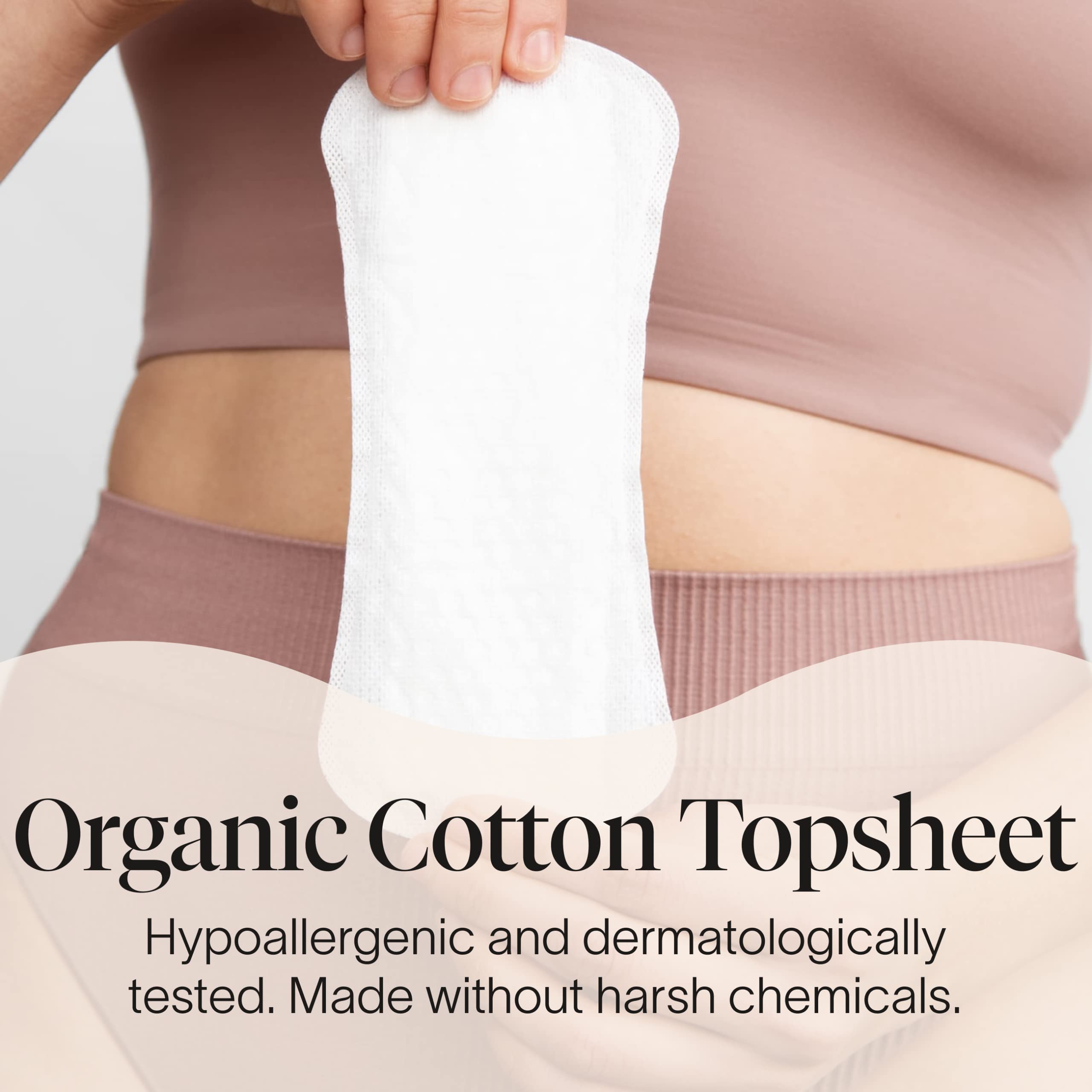 Cora Period Long Liners | 100% Organic Cotton Topsheet | Ultra Thin, Quick Absorbency Cora Au supplements