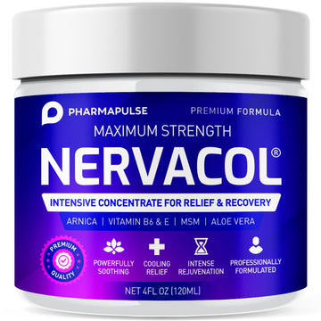 Pharmapulse Neuropathy Nerve Therapy & Relief Cream - Maximum Strength Relief Cream for Foot, Hands, Legs, Toes Includes Alpha Lipoic Acid, Arnica, Vitamin B6, Aloe Vera, MSM - Effective Soothing 4oz Pharmapulse Au supplements