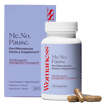Womaness Menopause Supplements for Women - Hormone Balance for Women Perimenopause and Menopause - Ashwagandha, Pycnogenol and Bacognize for Hot Flashes, Brain Fog and Mood Hormone Free - 30 Capsules Womaness Au supplements
