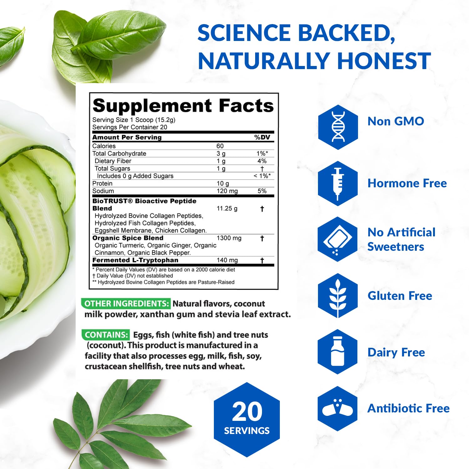 BioTrust Collagen Powder with Turmeric – 5 Types (I, II, III, V, X) + Turmeric BioTrust Au supplements