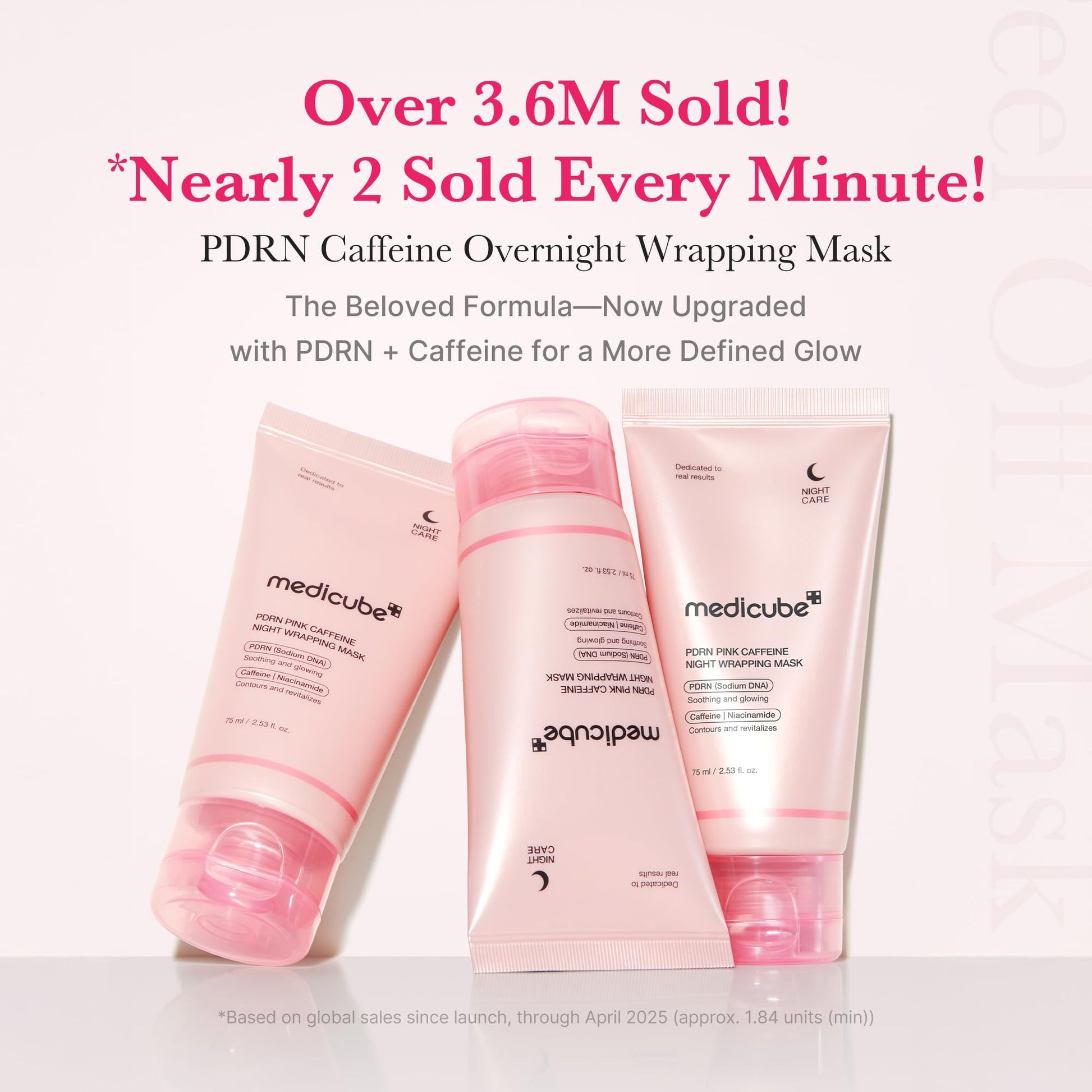 medicube Wrapping Mask PDRN Caffeine Overnight Peel Off Facial Mask | Firming, Depuffing & Hydration | Caffeine, Collagen For Refined, Glass Skin & Face Contour Support | Korean Skin Care, 2.53 fl.oz medicube Au supplements