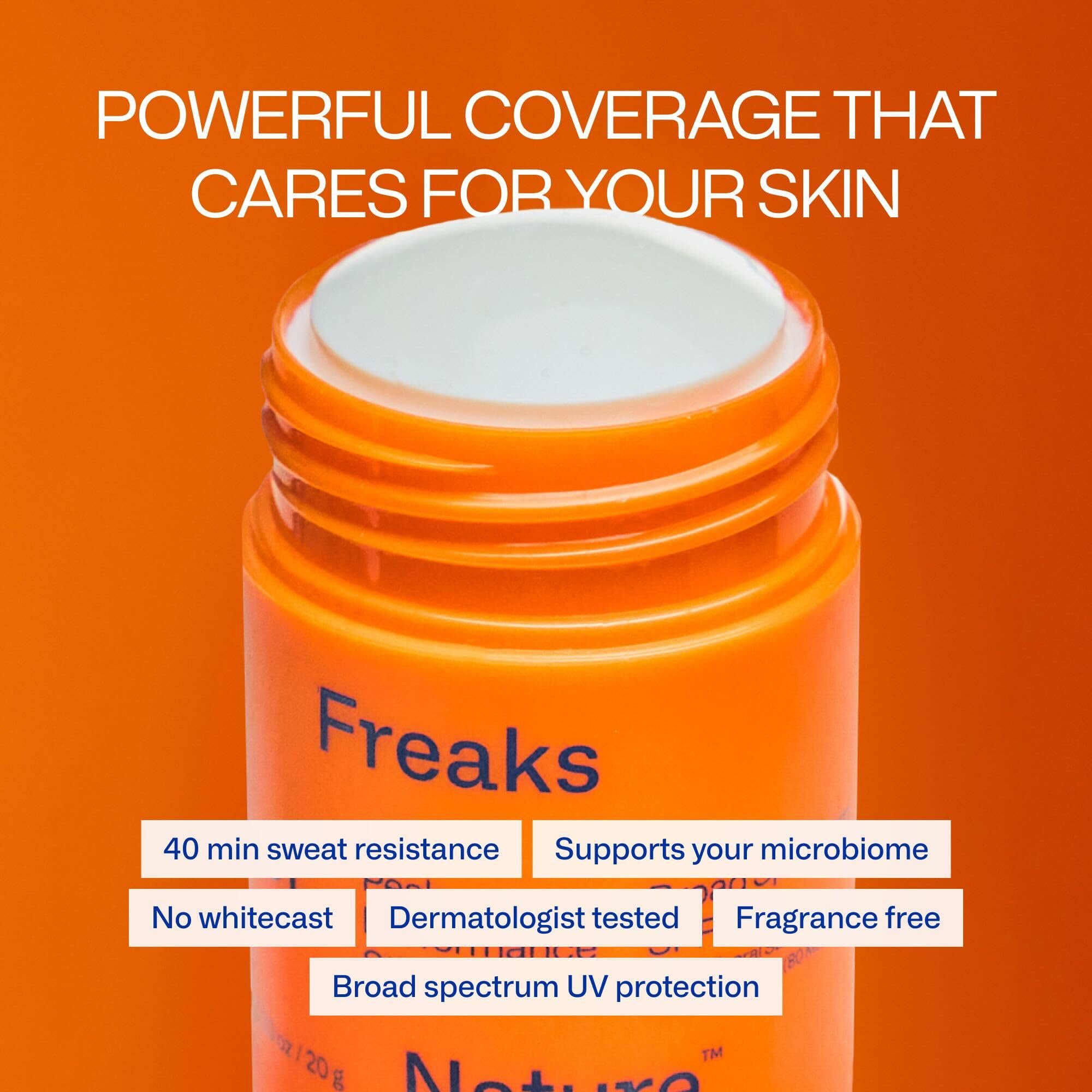 Peak Performance Sun Stick SPF 50 | 100% Mineral Sunscreen | Lightweight, 40-Min Water-Resistant | Plant-Based, Eco-Friendly, Reef-Safe, Cruelty-Free | All Skin Types | 0.70 oz | Pack of 2 Freaks of Nature Au supplements
