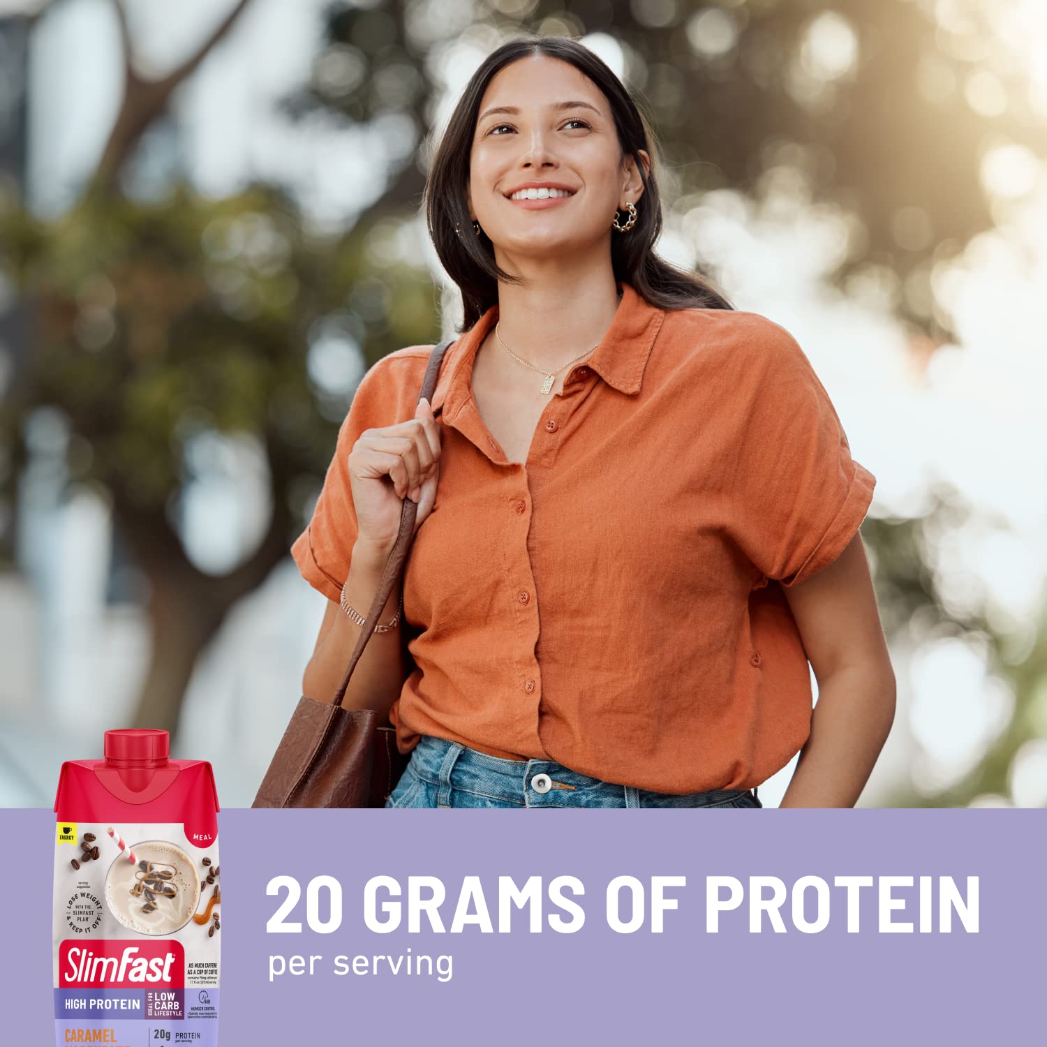 SlimFast Protein Shake with Caffeine, Caramel Macchiato- 20g Protein SlimFast Au supplements