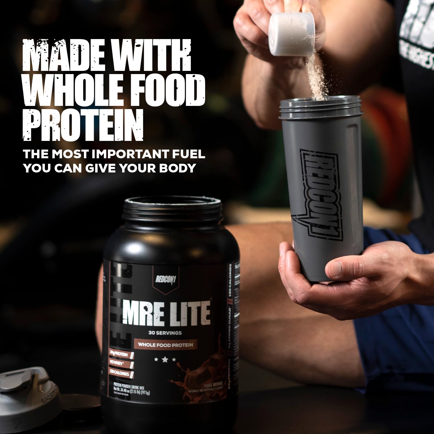 REDCON1 MRE Lite Whole Food Protein Powder, Vanilla - Low Carb & Whey Free Meal REDCON1 Au supplements
