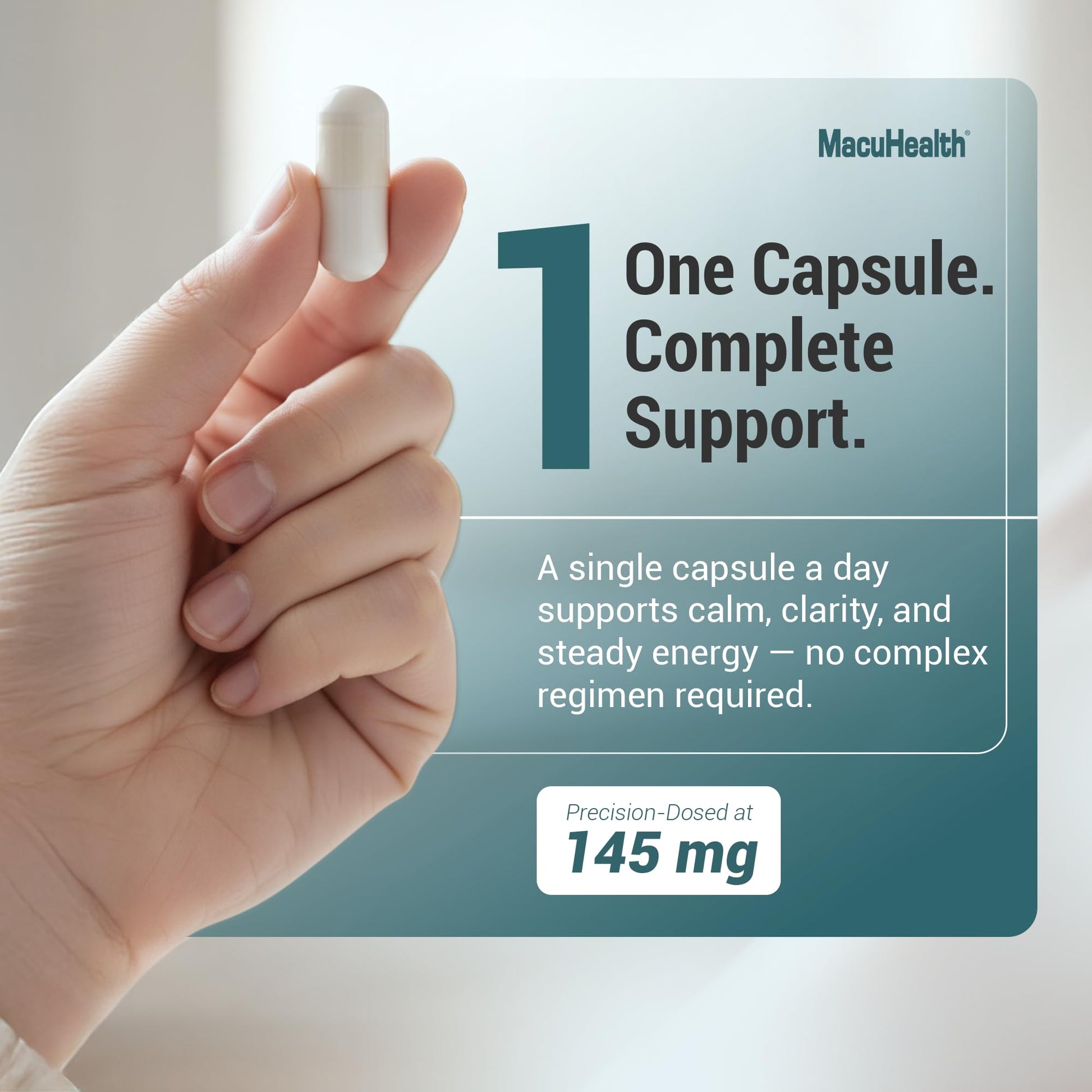 MacuHealth Magnesium Glycinate & L-Threonate 145mg - 90 Capsules - Highly Absorbable Magnesium for Energy, Calm & Focus - Gentle on Stomach, Vegan, Non-GMO - Premium Chelated Magnesium Supplement Macuhealth Au supplements