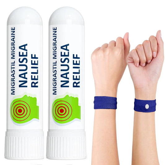Basic Vigor Migrastil Inhaler (Pack of 2) - Pocket Size Aromatherapy Inhaler for Queasiness Basic VigorAU supplements