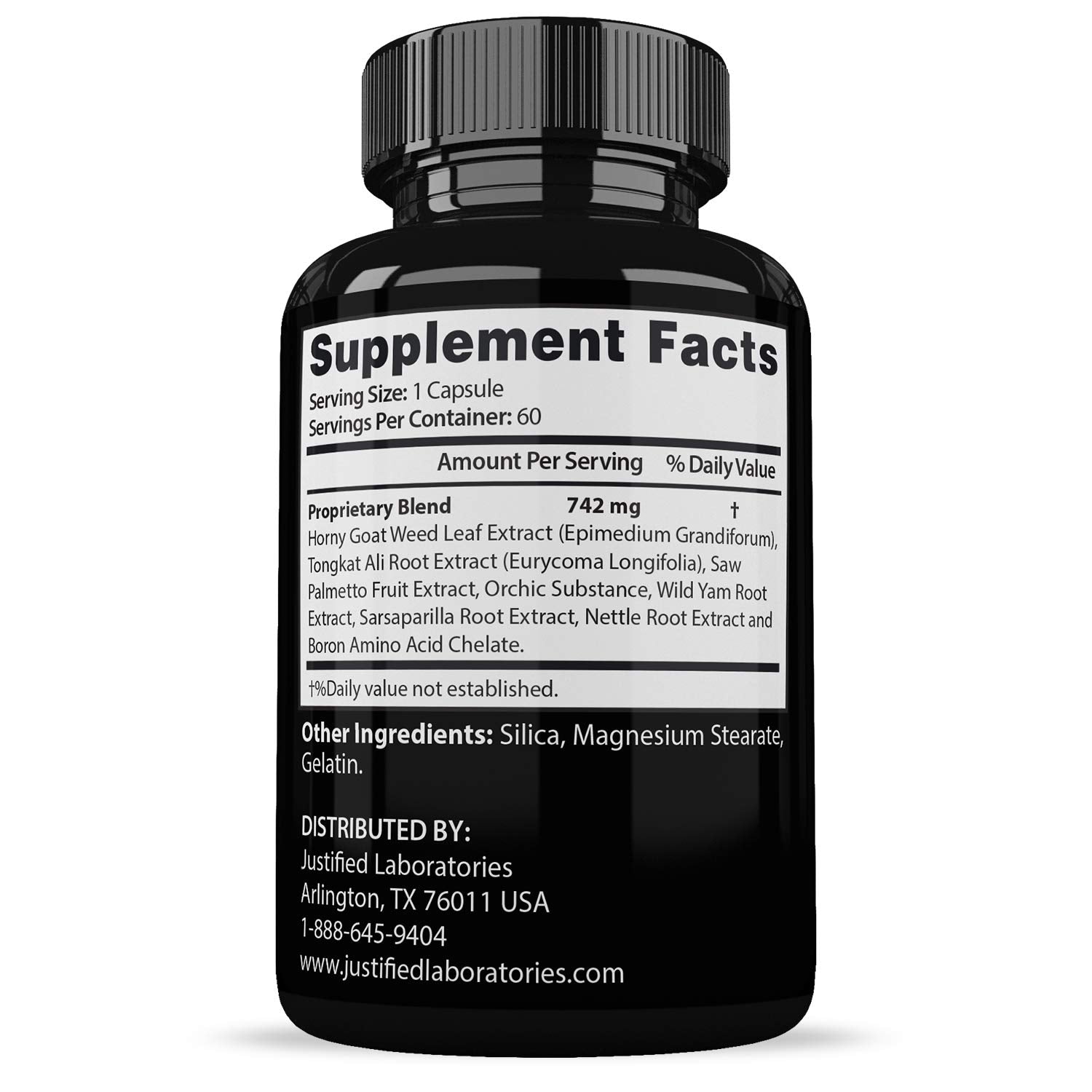 Savage Grow 742MG All Natural Advanced Men's Health Formula 60 Capsules Justified Laboratories Au supplements