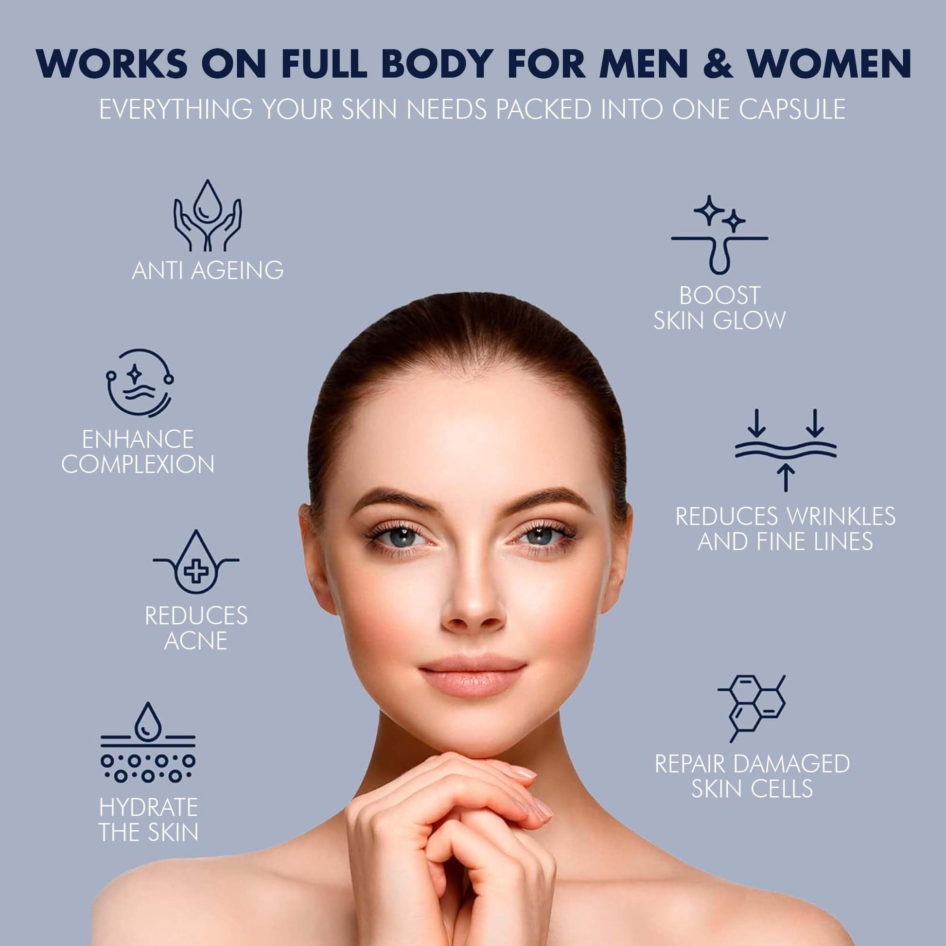 YES2 REVIVE Marine Collagen Capsules - Enhanced with Hyaluronic Acid Vitamin C & E Skin Rejuvenate YES2 REVIVE Au supplements