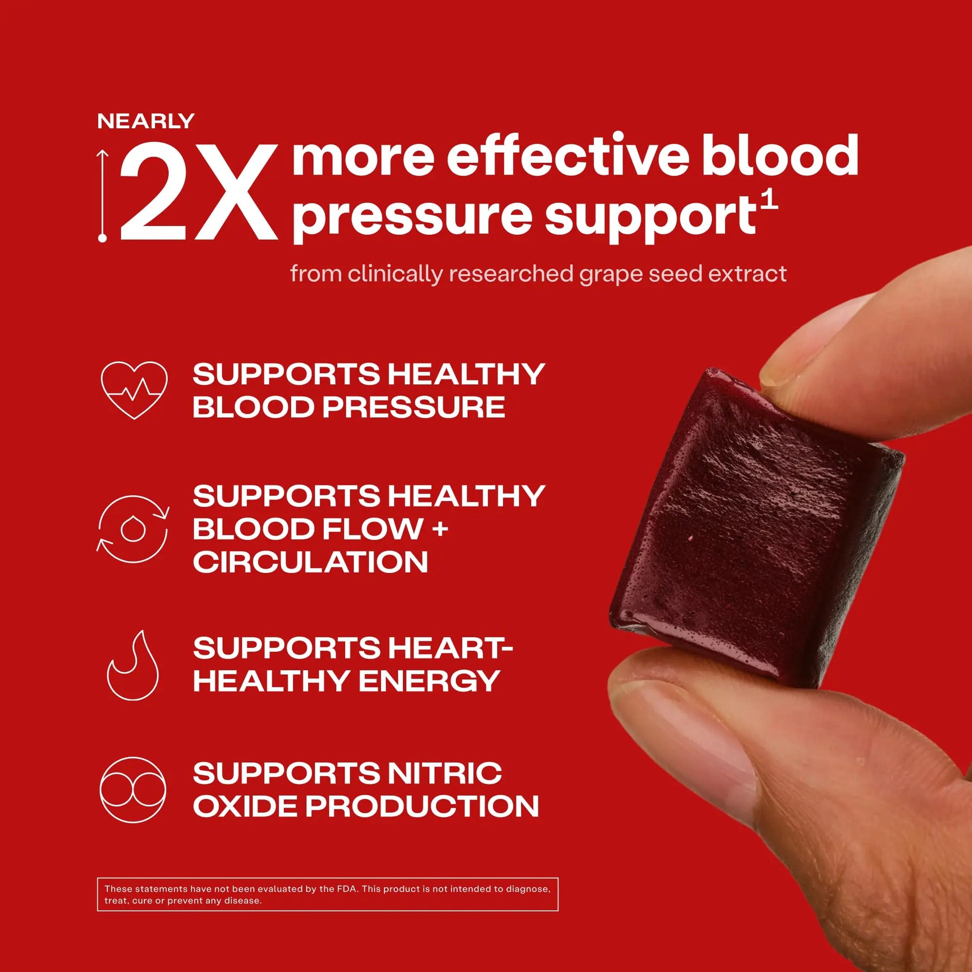 Humann SuperBeets Heart Chews, Beet Root Powder Support Energy Supplement, Nitric Oxide and Blood Pressure Support, Grape Seed Extract & Non-GMO, Heart Health, Pomegranate Berry Flavor, 60 Count Humann Au supplements