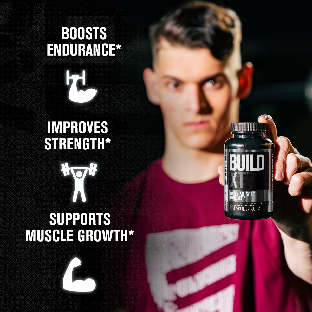 Jacked Factory Nitrosurge Pre-Workout in Arctic White & Build XT Muscle Building Bundle Jacked Factory Au supplements