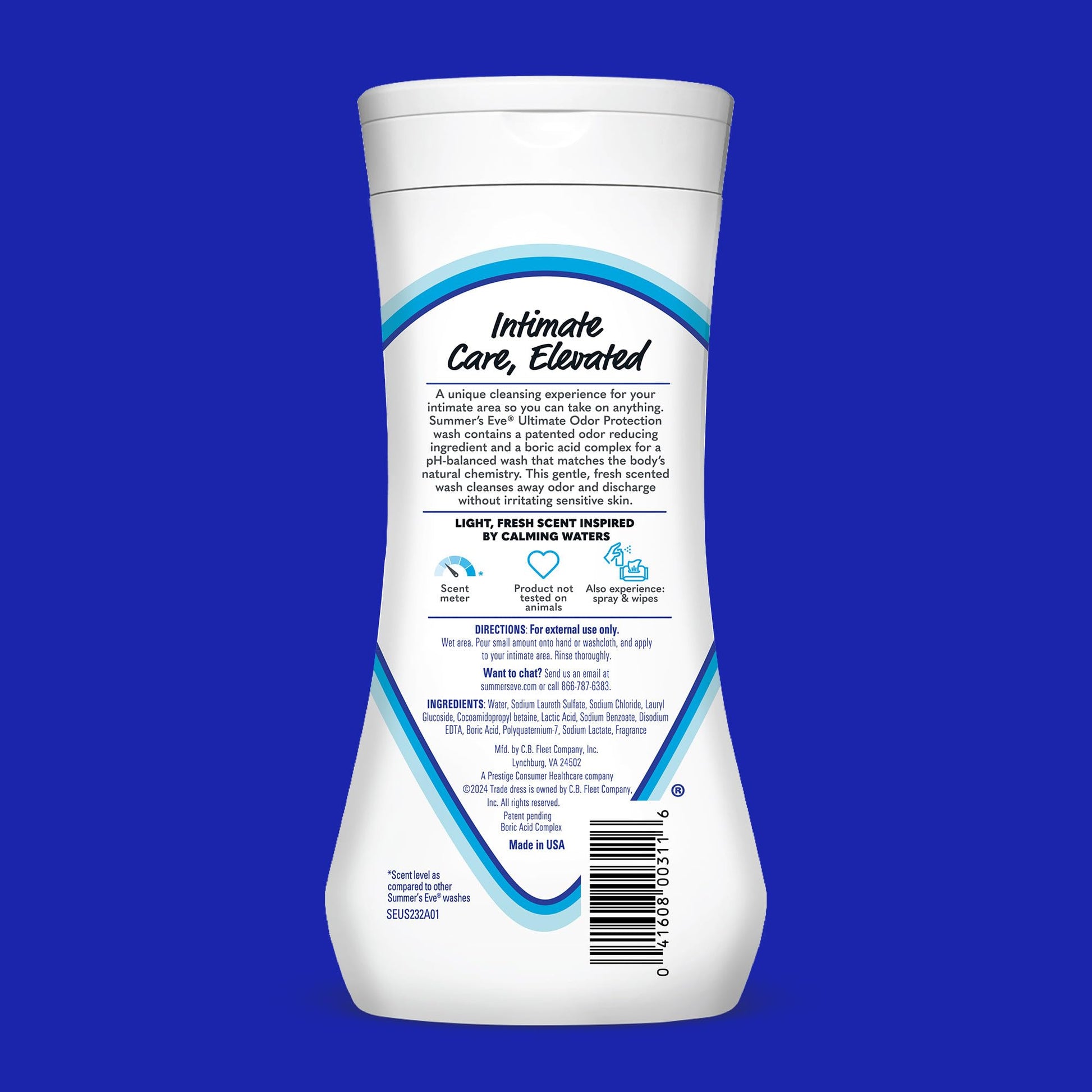 Summer's Eve, Ultimate Odor Control, Feminine Body Wash with Boric Acid, Removes Odor Summer's Eve Au supplements