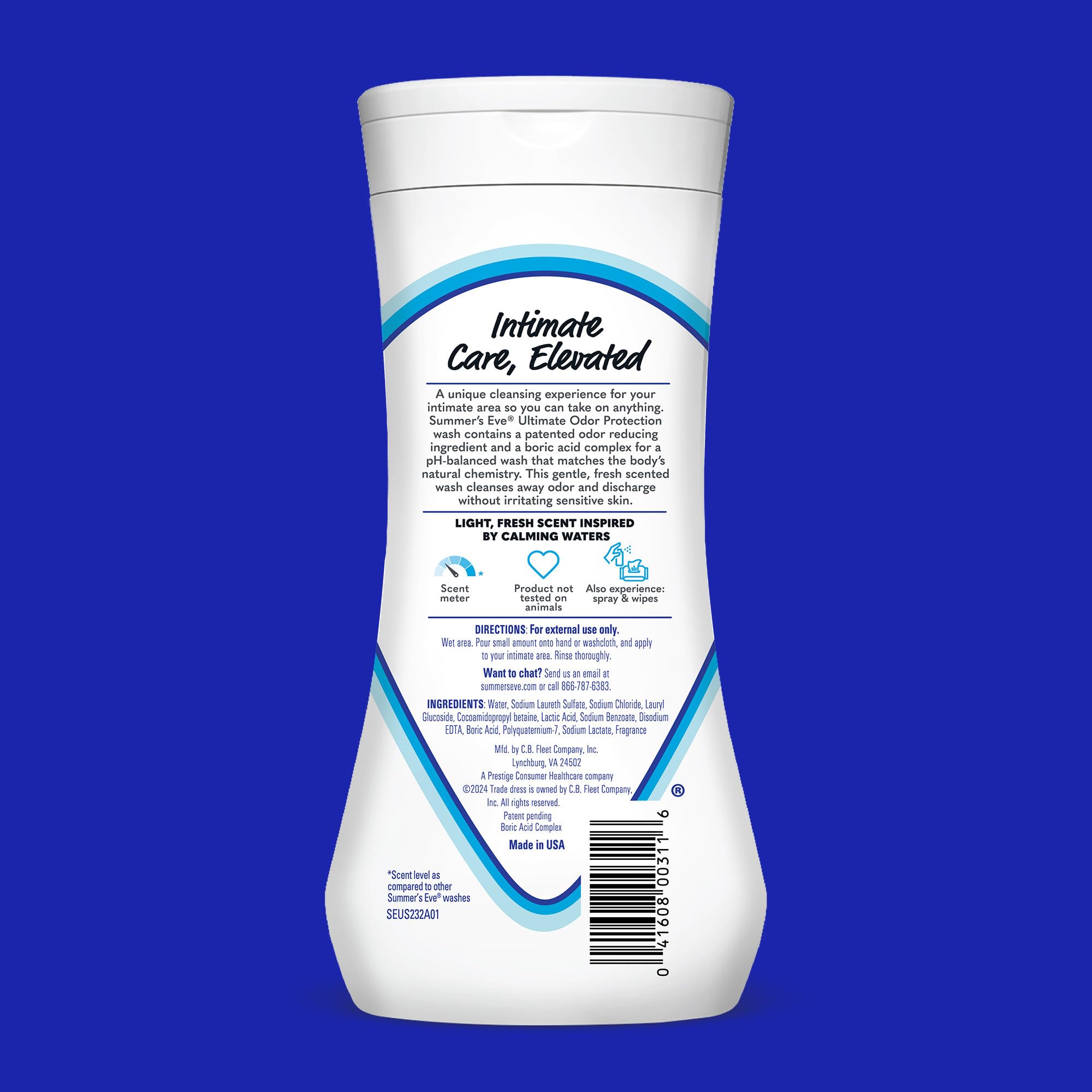 Summer's Eve, Ultimate Odor Control, Feminine Body Wash with Boric Acid, Removes Odor Summer's Eve Au supplements