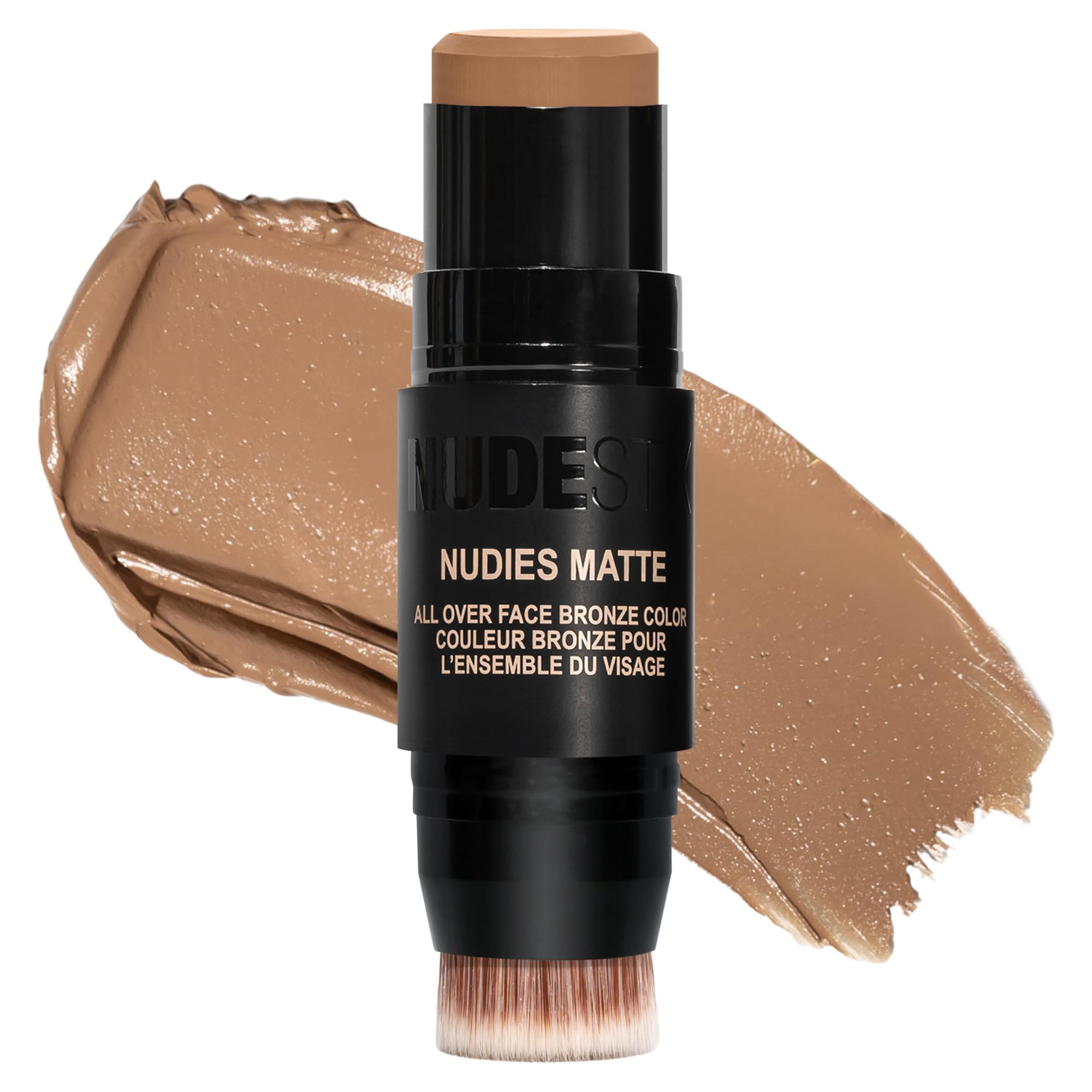 Nudestix Nudies Bronze All Over Matte Bronzing Stick – 3-in-1 Cream Bronzer for Cheeks, Eyes & Lips with Built-In Brush | Natural Contour & Sun-Kissed Glow | Bondi Bae Nudestix Au supplements
