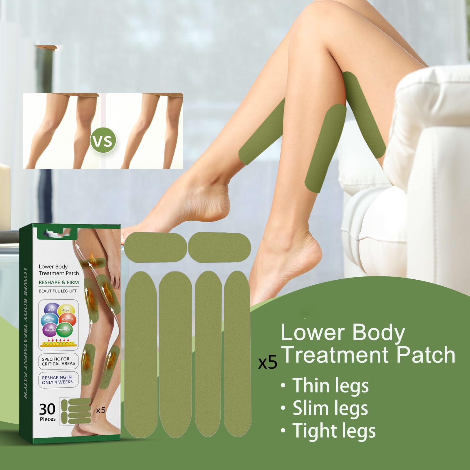 Herballegs Cellulite Reduction Patches, 2 Boxes/60PCS HerbalLegs Patches, Herbal Leg Lifting YSIRFD Au supplements