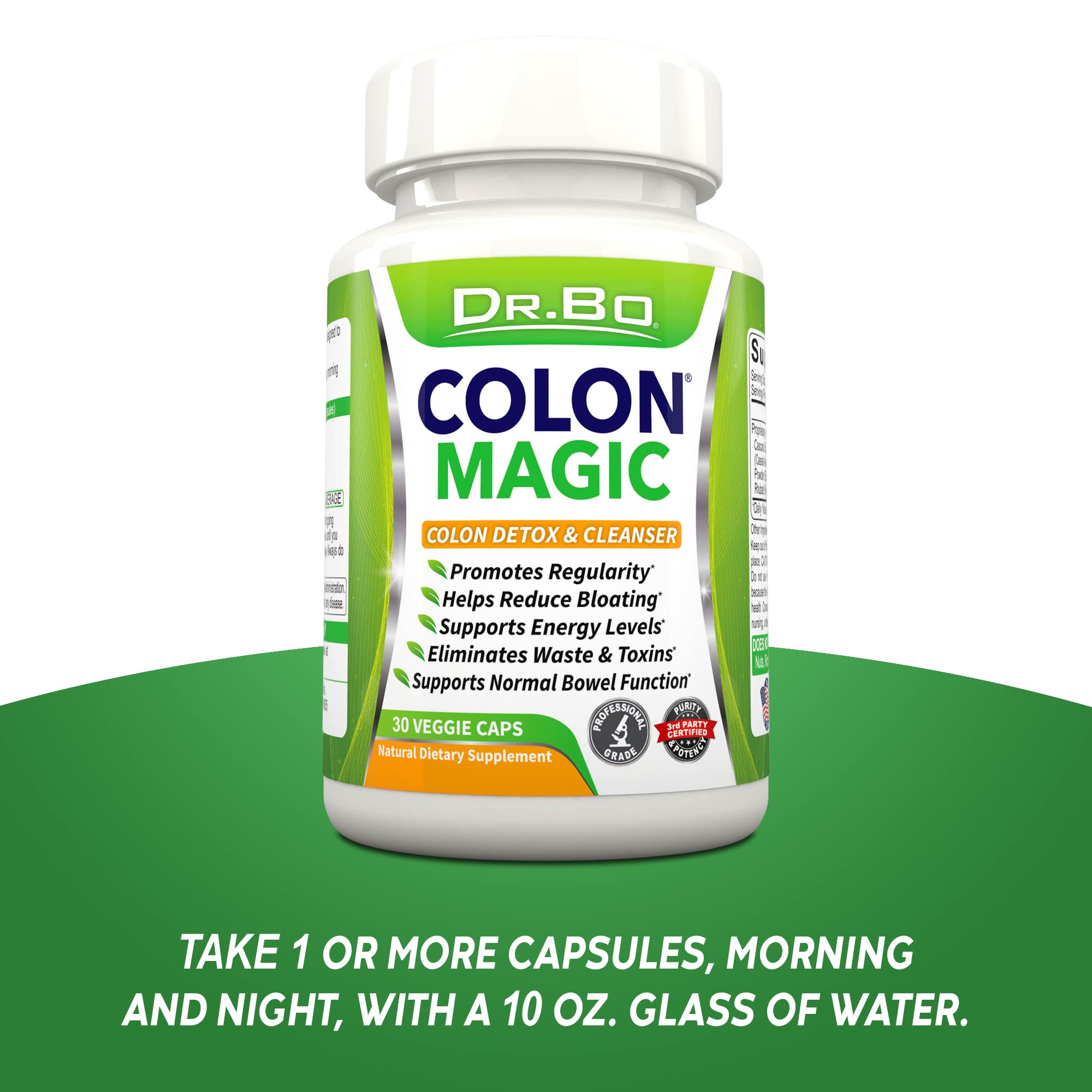 Colon Cleanse Detox Formula - Natural Bowel Cleanser Pills for Intestinal Bloating & Fast Digestive DR. BO Au supplements