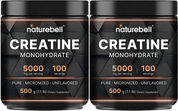 NatureBell 2 Pack Creatine Monohydrate Powder 500 Grams, 5000mg Per Serving NatureBell Au supplements