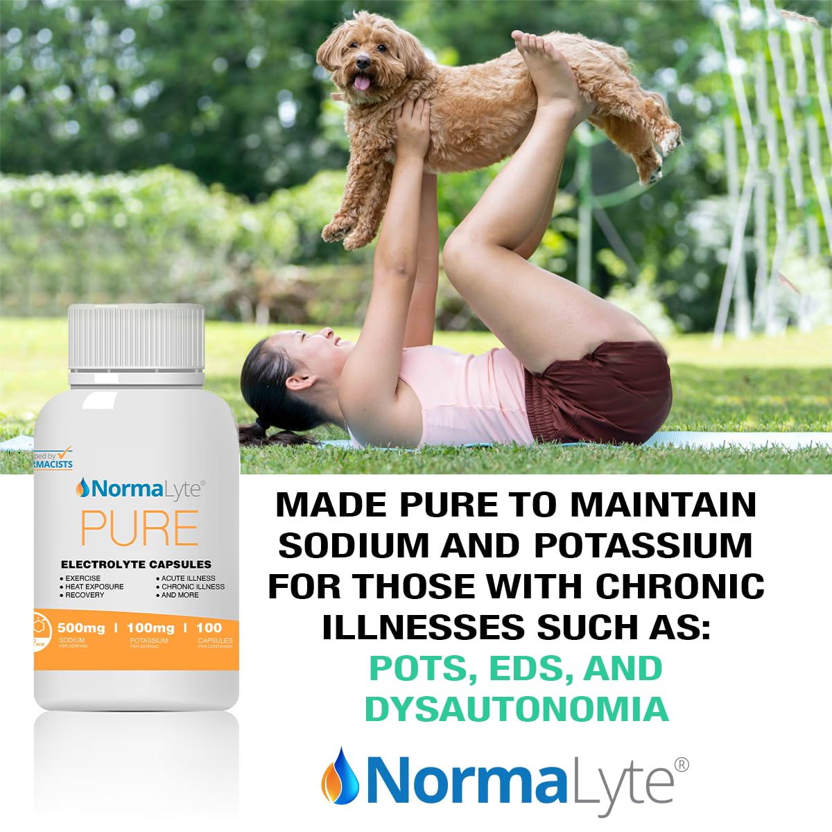 NormaLyte Electrolyte Capsules - Replenish Electrolytes for Peak Performance - Hydration Salt Pills with Essential Minerals for Energy Boost, and Muscle Recovery - 100ct/Bottle NormaLyte Au supplements
