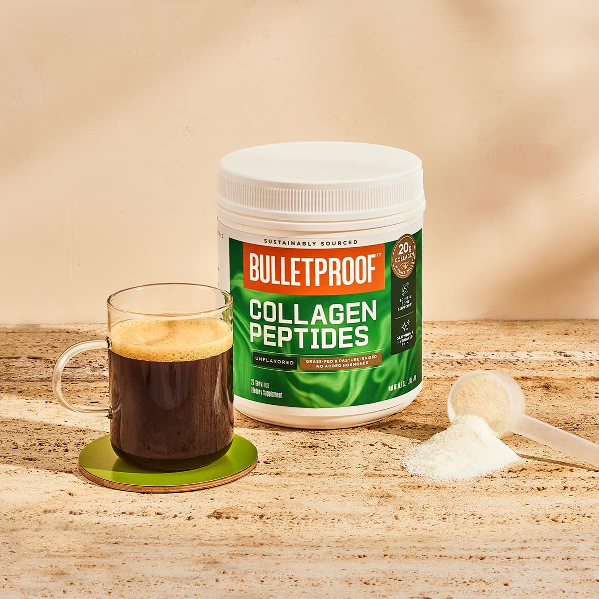 Bulletproof Unflavored Collagen Protein Powder, 17.6 Ounces, Grass-Fed Collagen Peptides Bulletproof Au supplements