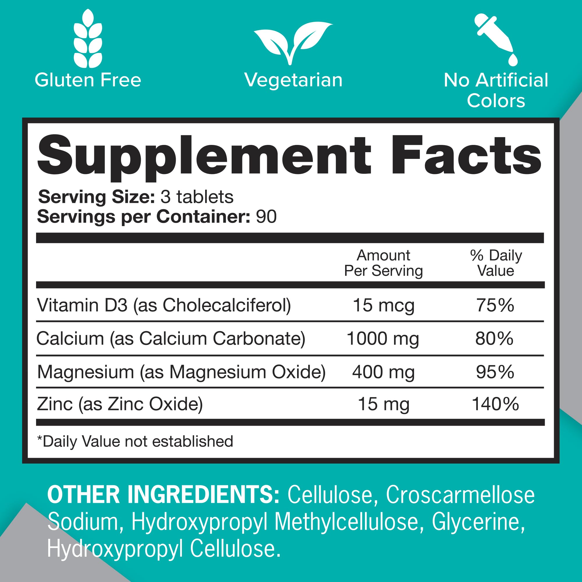 Qunol Calcium 3 in 1 Tablets with Calcium, Magnesium & Zinc for Immune Support, Bone Qunol Au supplements